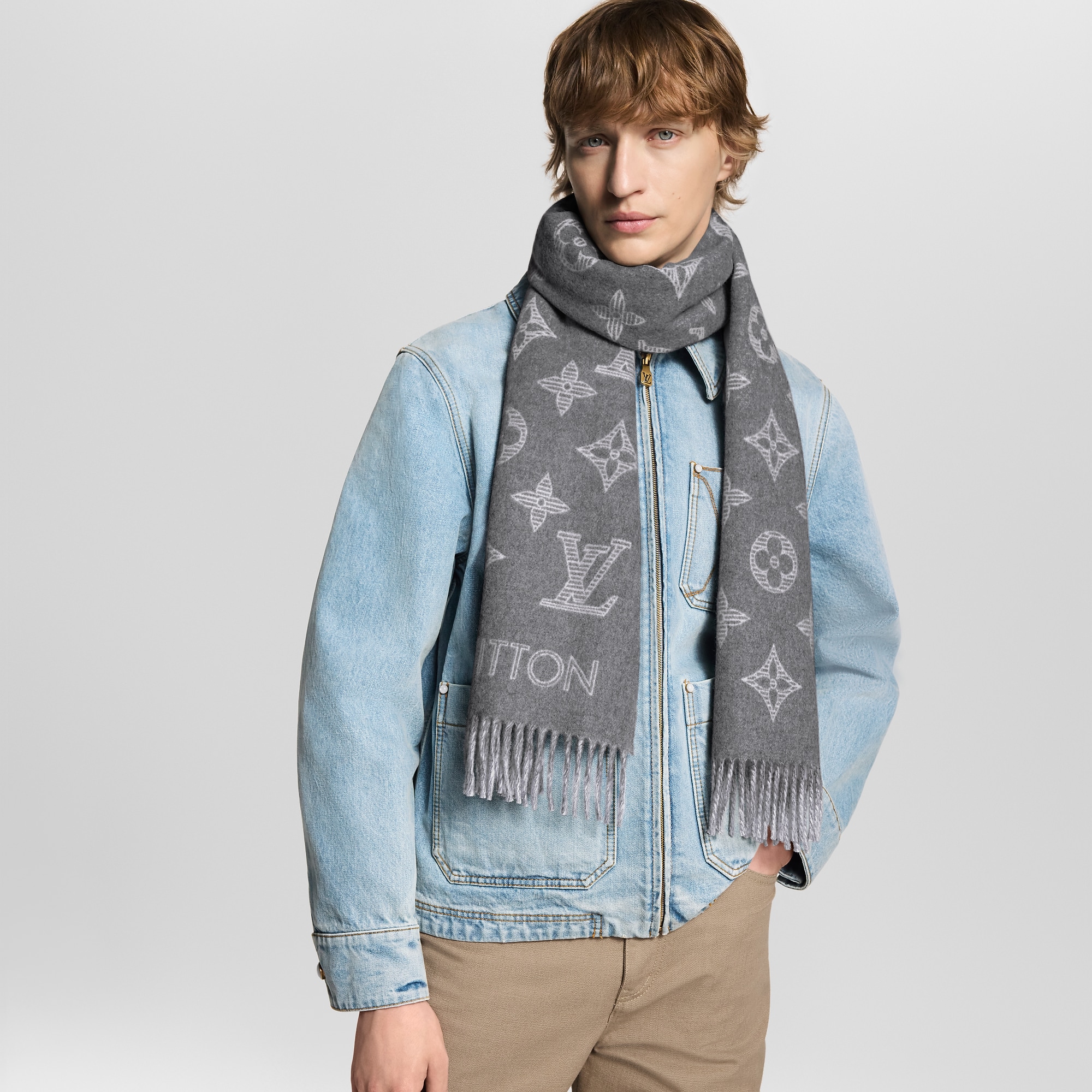Monogram Shadow Scarf