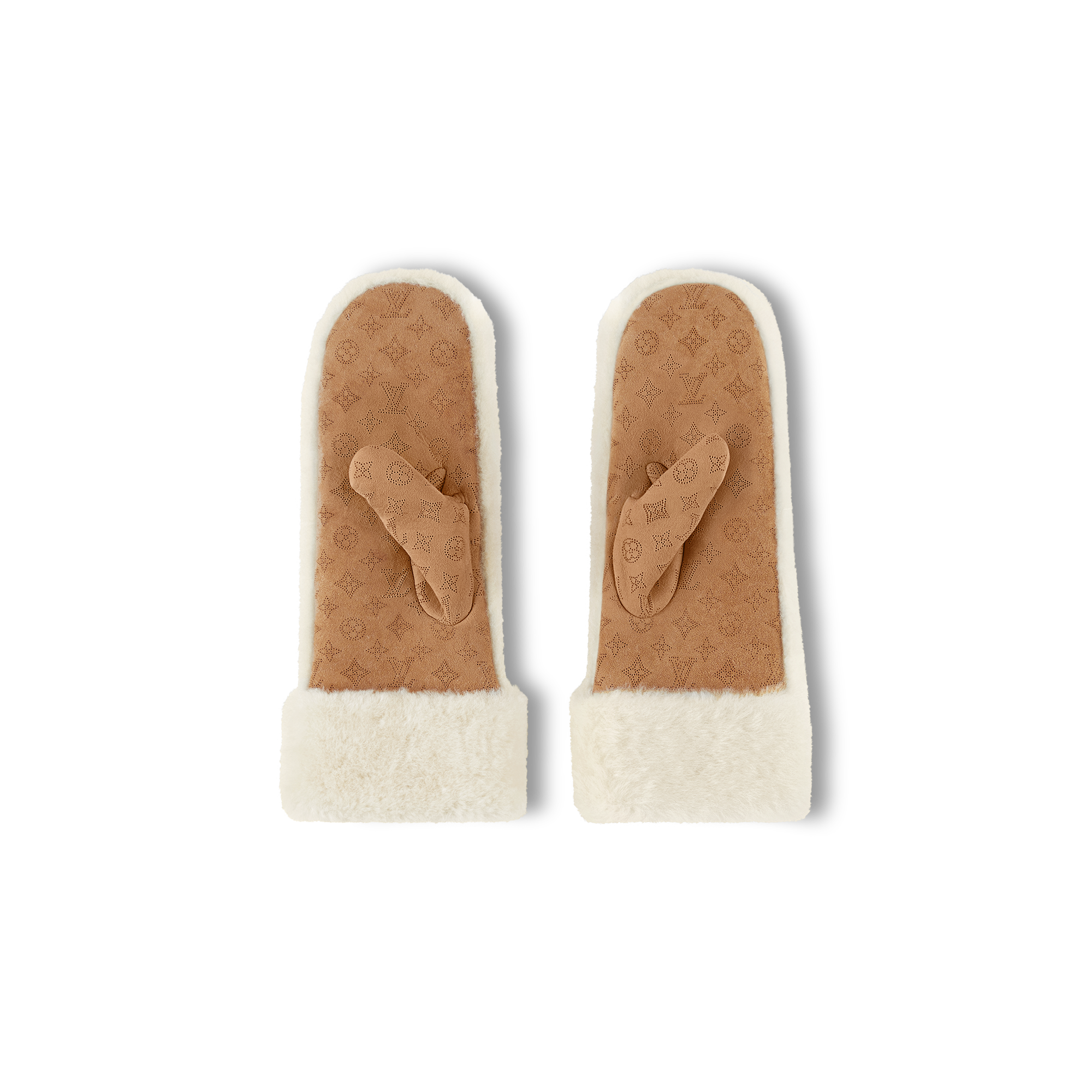 S00 Accessories Hats and Gloves Monogram Shearling Mitts | Louis Vuitton ® (Product zoom)