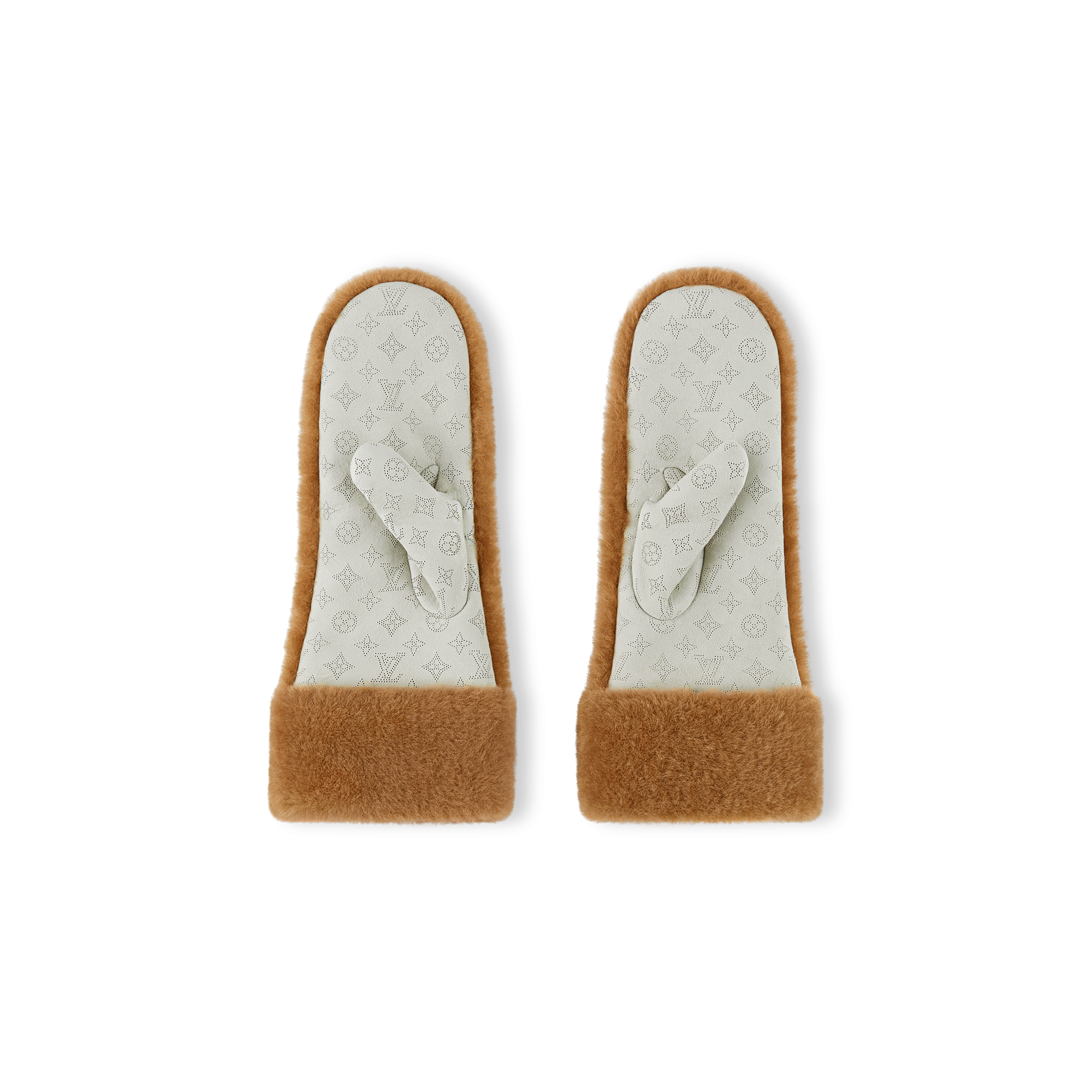 S00 Accessories Hats and Gloves Monogram Shearling Mitts | Louis Vuitton ® (Product zoom)