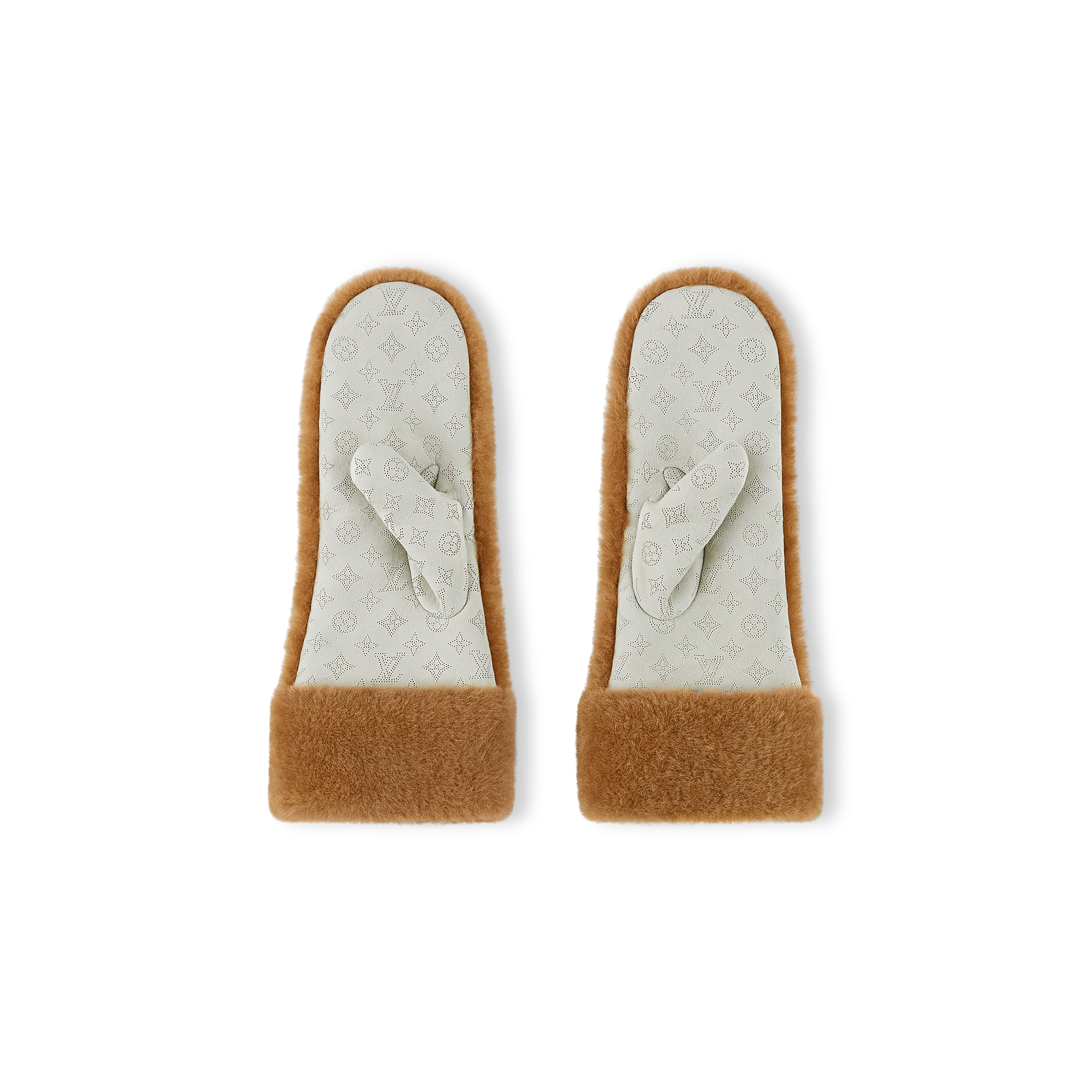 Monogram Shearling Mitts