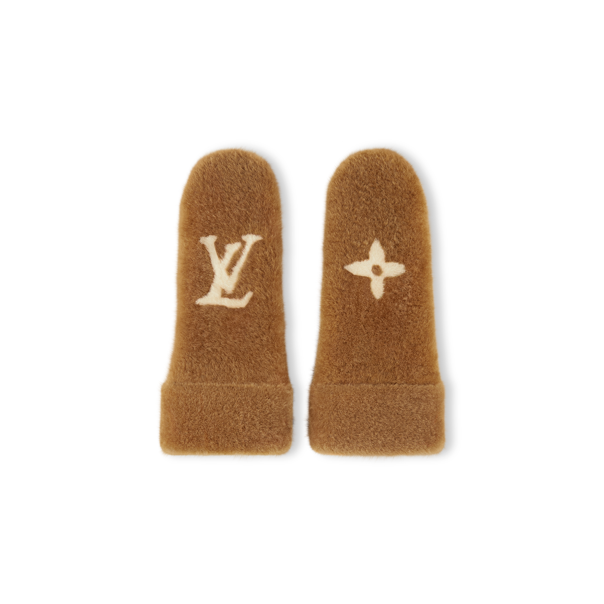 S00 Accessories Hats and Gloves Monogram Shearling Mitts | Louis Vuitton ® (Product zoom)