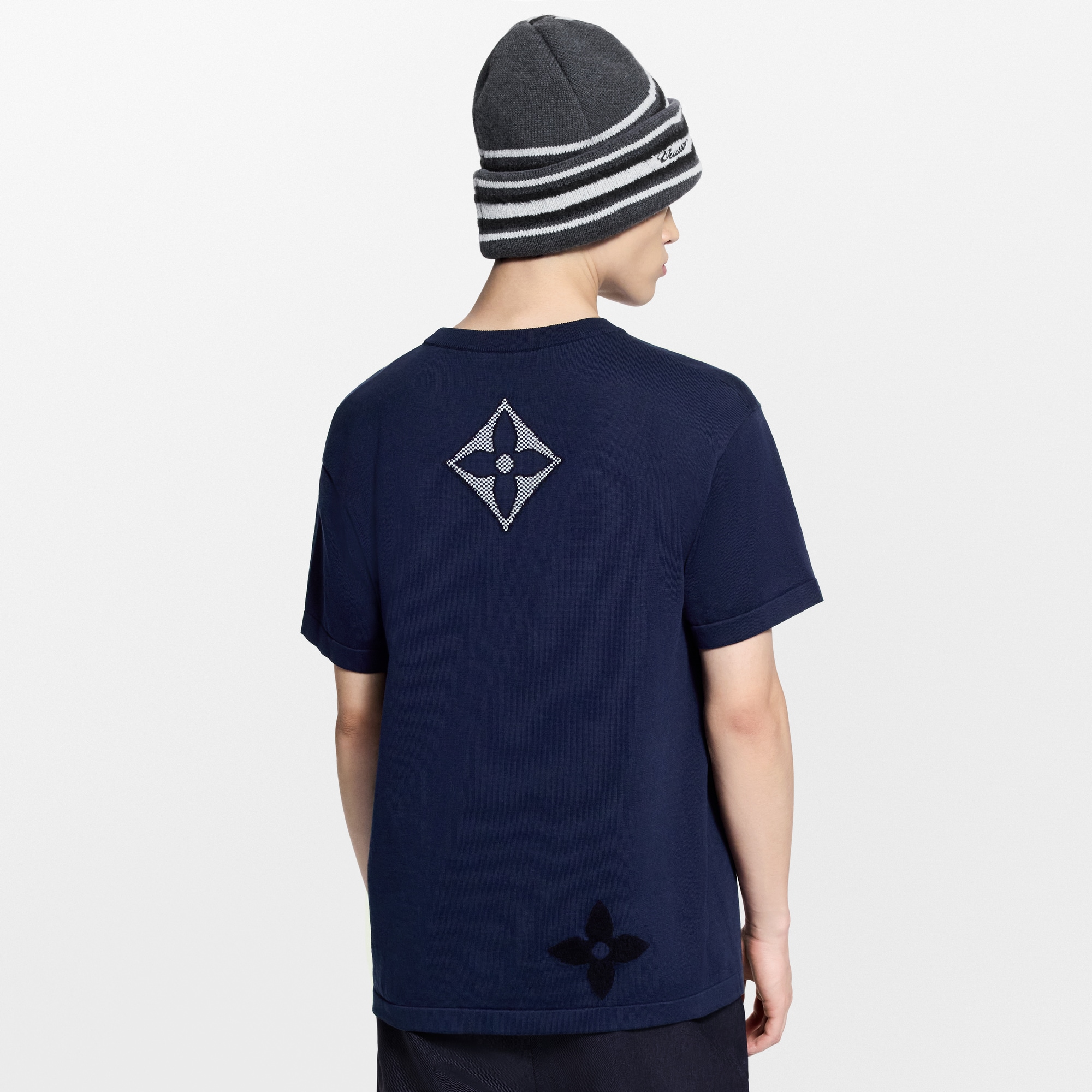  For Men LV Ski Monogram Short-Sleeved Knitted Crewneck | Louis Vuitton ® (Product zoom)