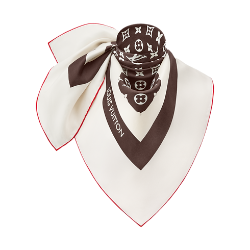 S00 Accessories Silk Squares and Bandeaus Monogram Silhouette Square 90 | Louis Vuitton ® (Product zoom)