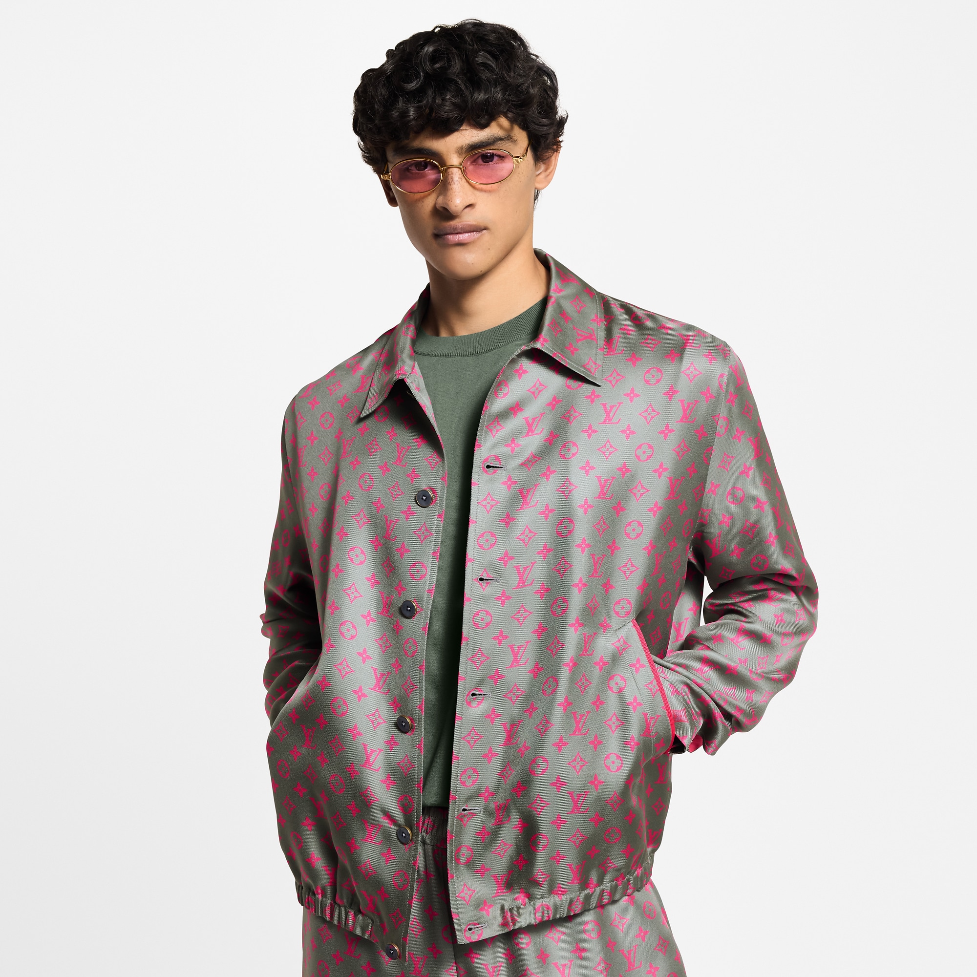 Monogram Silk Blouson