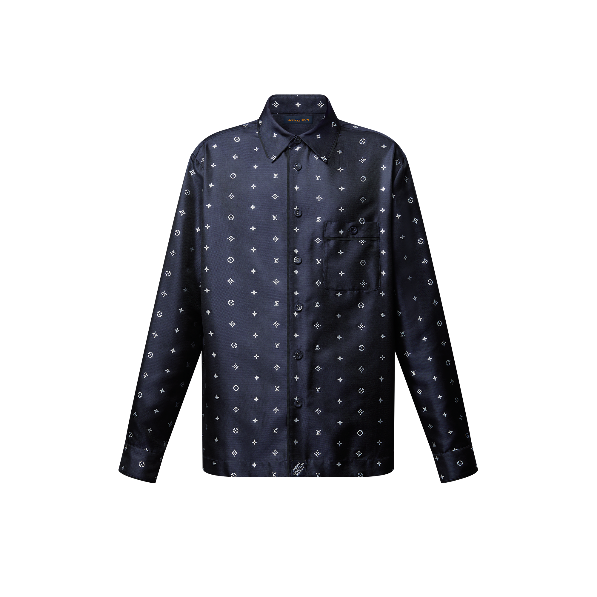  Ready-to-Wear Shirts Monogram Silk Pajama Shirt  | Louis Vuitton ® (Product zoom)