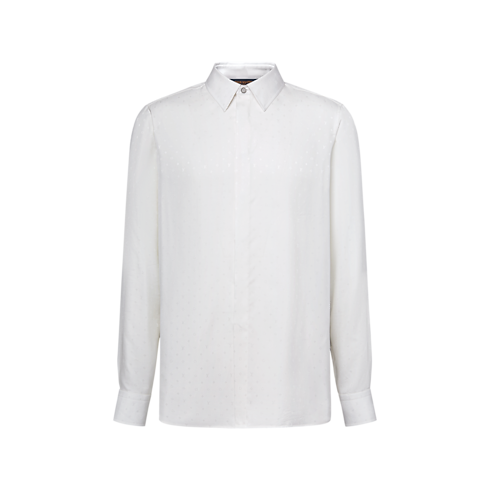 Ready-to-Wear Shirts Monogram Silk Satin Long-Sleeved Shirt | Louis Vuitton ® (Product zoom)