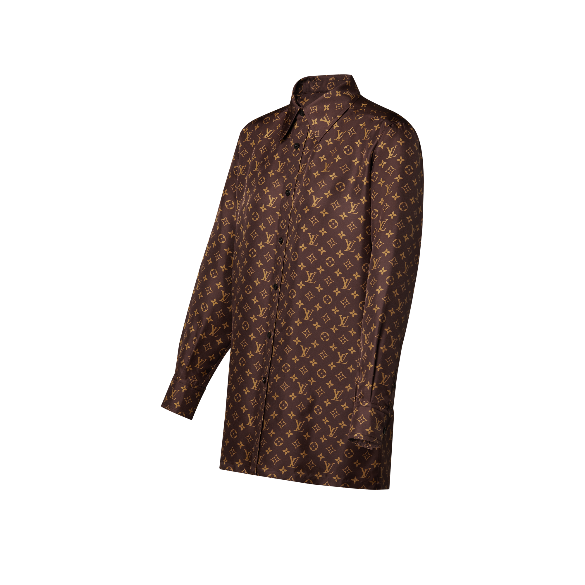 Monogram Silk Shirt