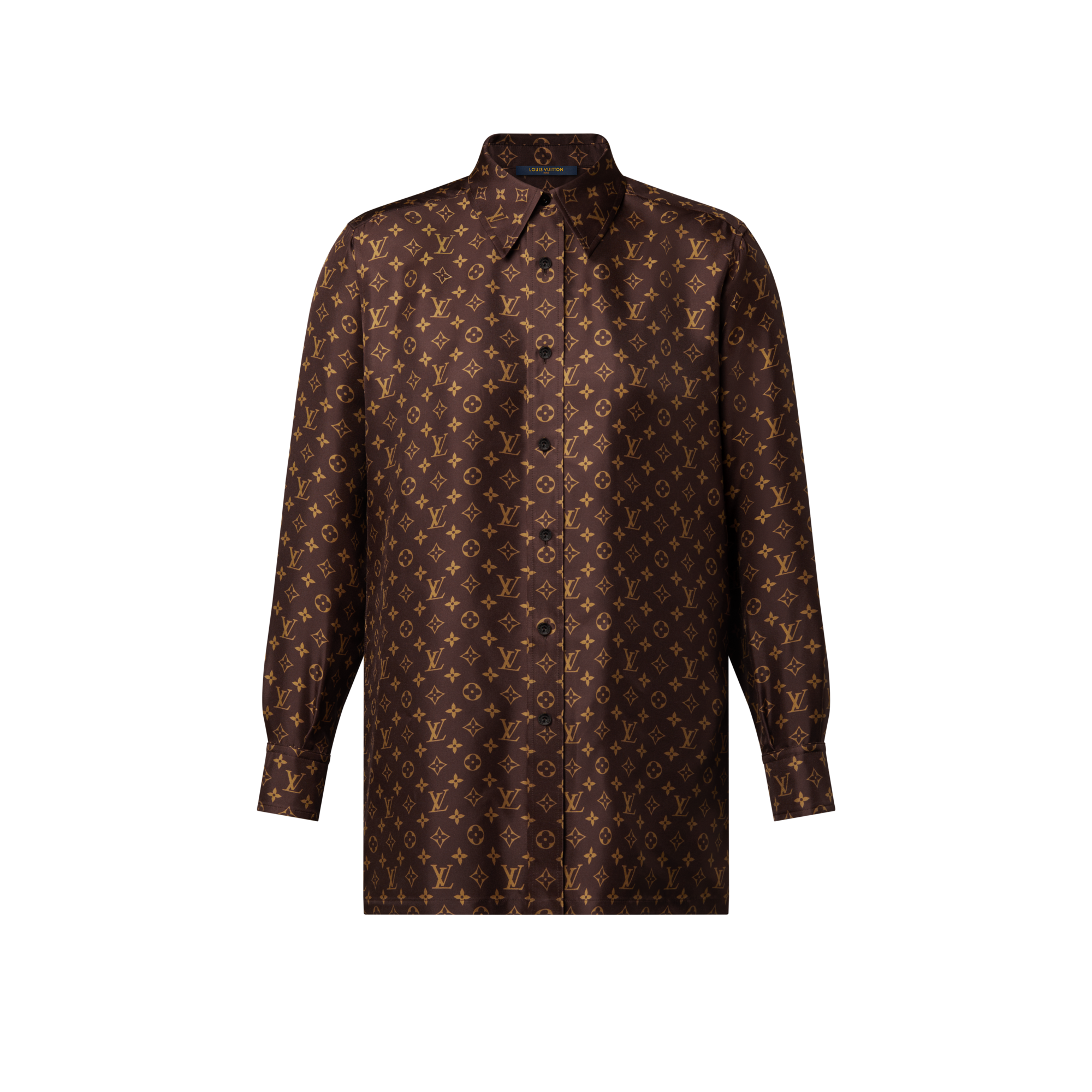  Ready-to-Wear Tops Monogram Silk Shirt | Louis Vuitton ® (Product zoom)