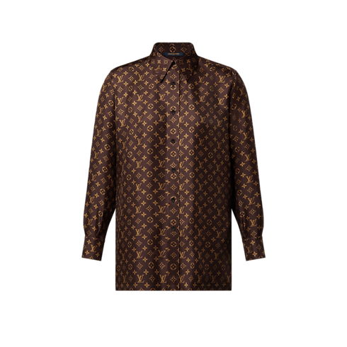 Ready-to-Wear Tops Monogram Silk Shirt | Louis Vuitton ® (Product zoom)
