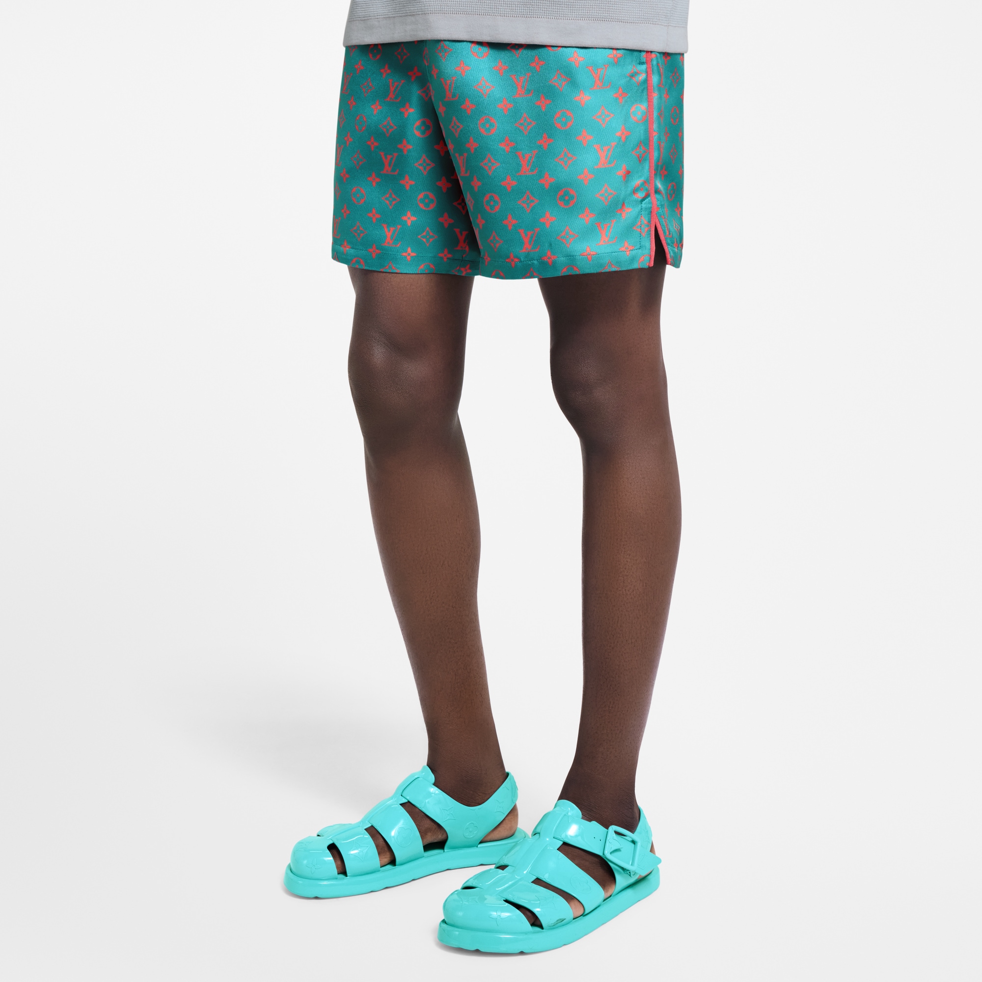  Ready-to-Wear Pants Monogram Silk Shorts | Louis Vuitton ® (Product zoom)