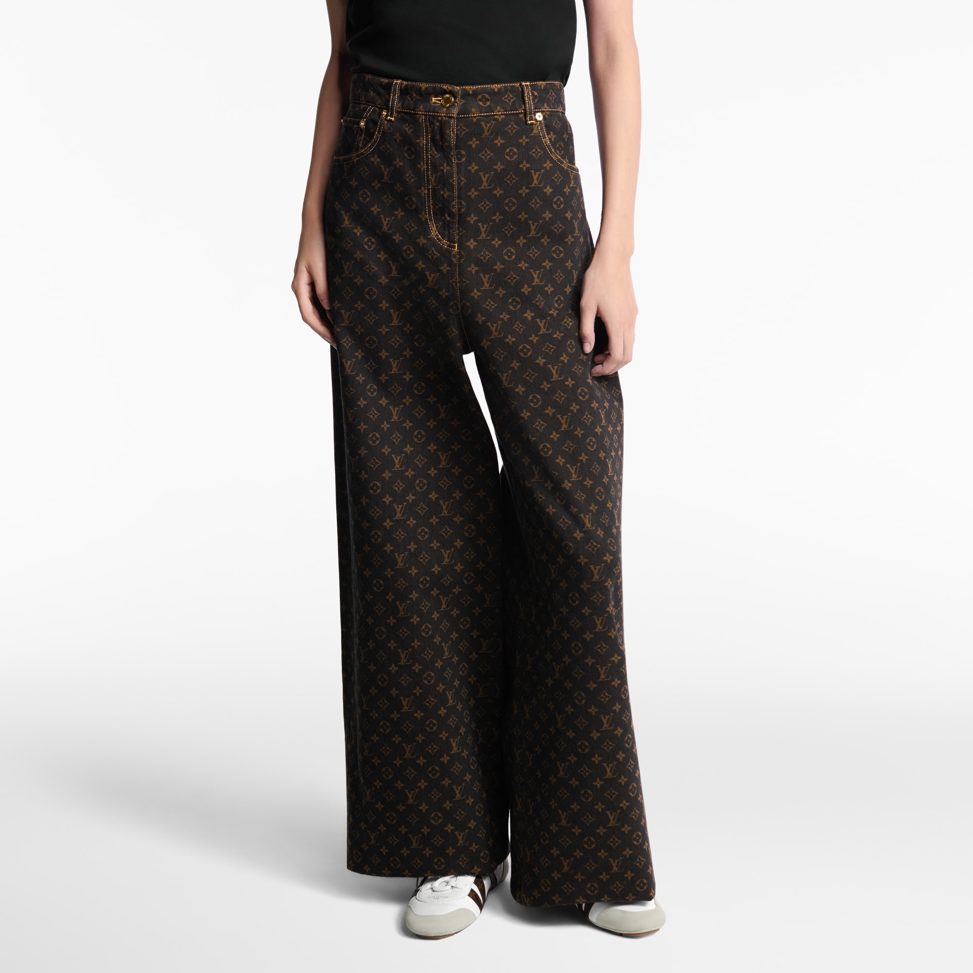  Ready-to-Wear Pants Monogram Straight-Cut Jeans | Louis Vuitton ® (Product zoom)