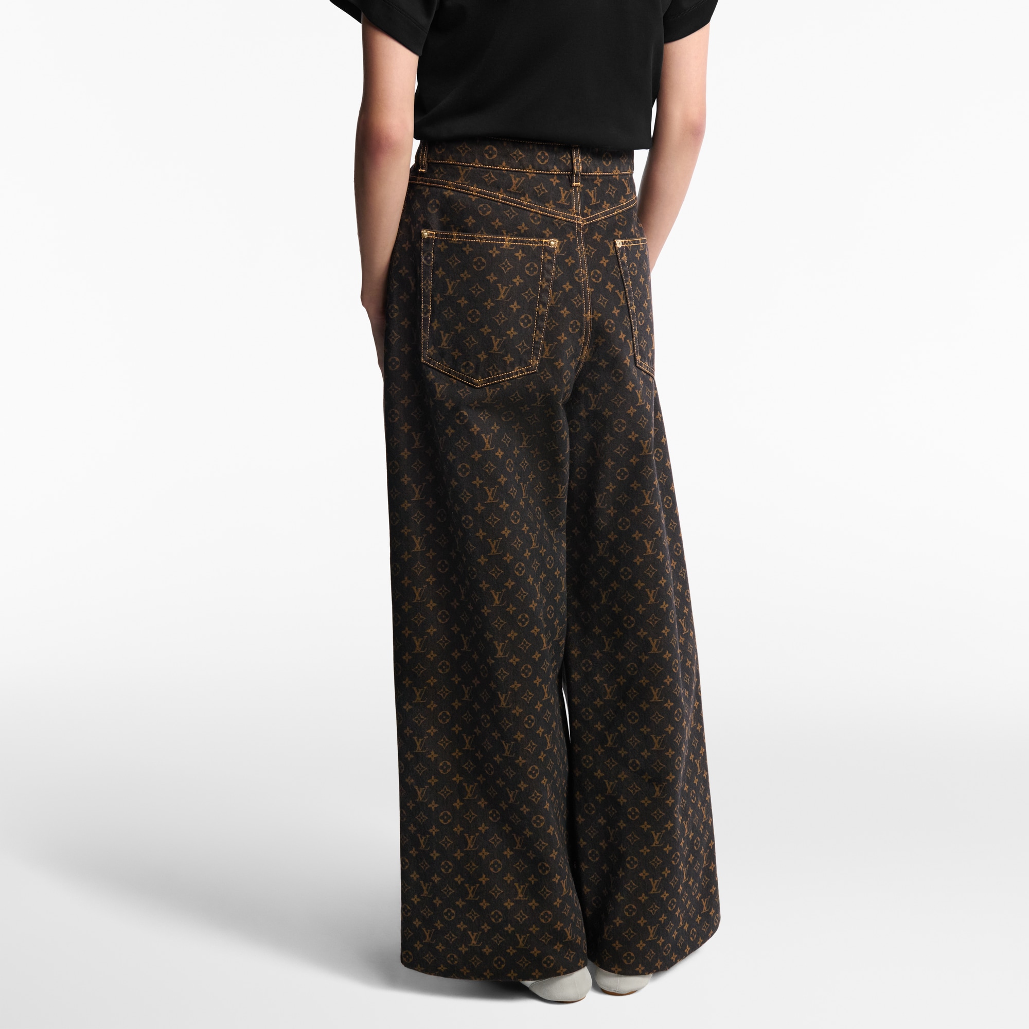  Ready-to-Wear Pants Monogram Straight-Cut Jeans | Louis Vuitton ® (Product zoom)