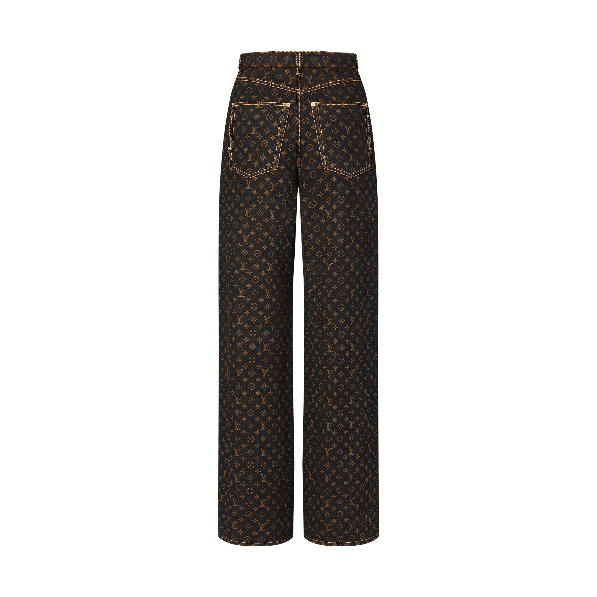 Monogram Straight-Cut Jeans