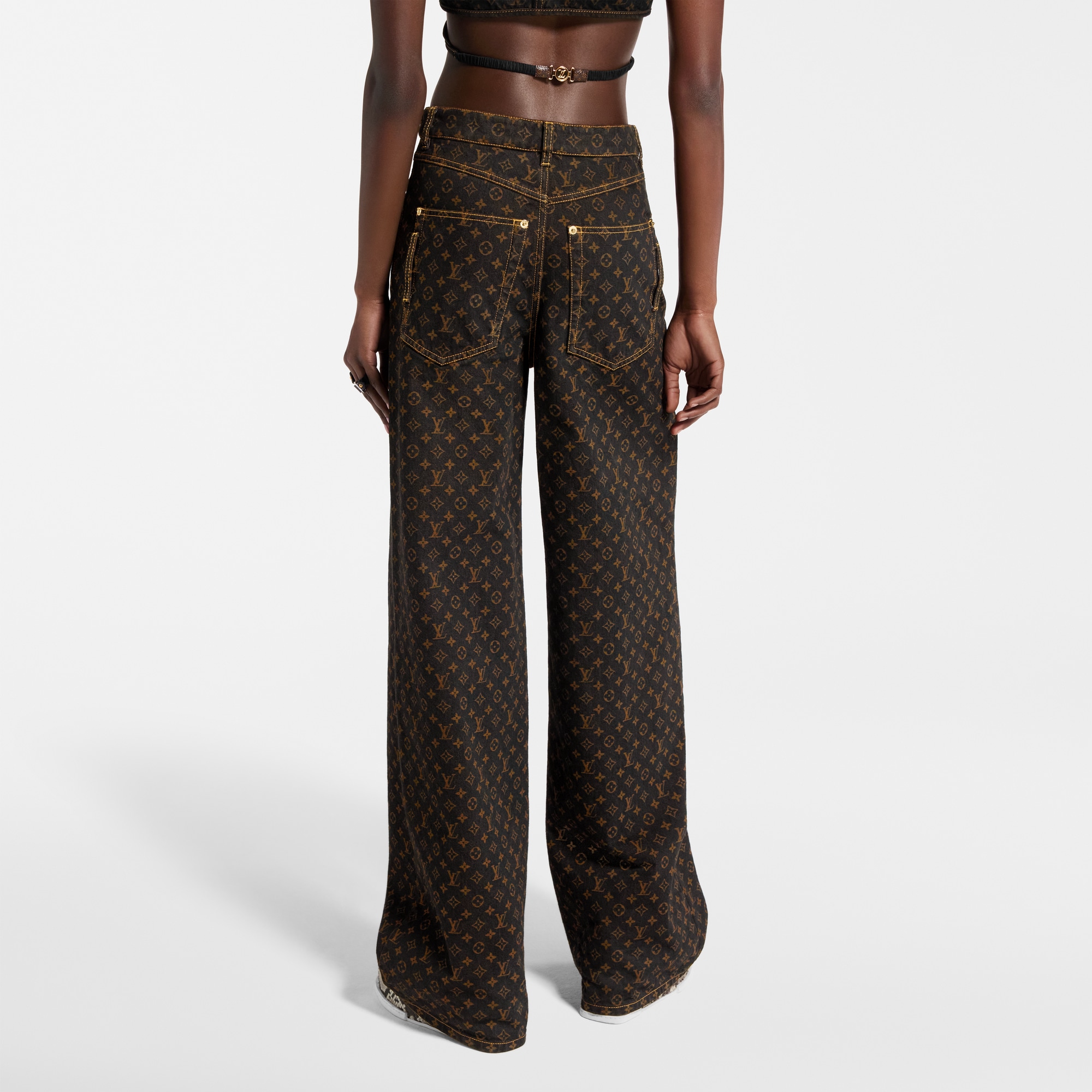  Ready-to-Wear Pants Monogram Straight-Cut Jeans | Louis Vuitton ® (Product zoom)