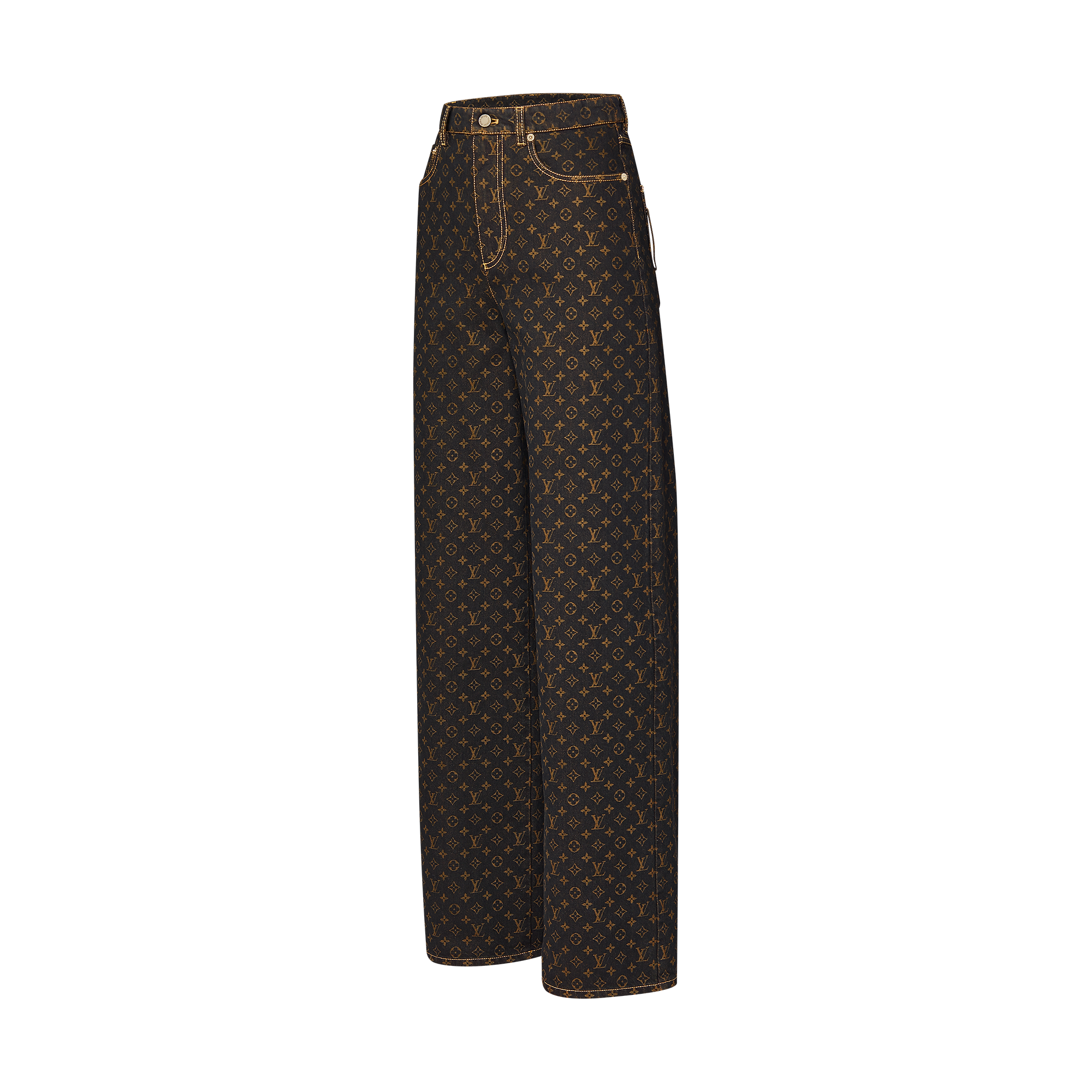 Monogram Straight-Cut Jeans