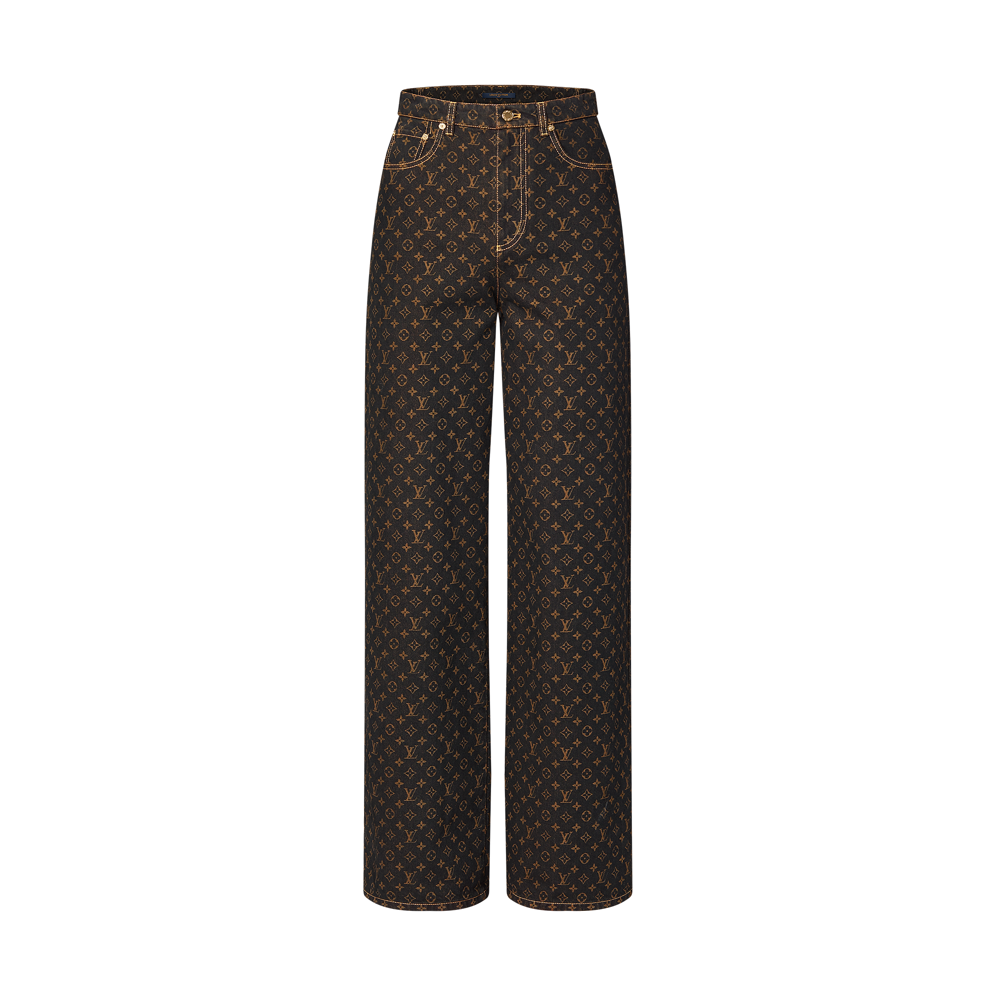 Monogram Straight-Cut Jeans