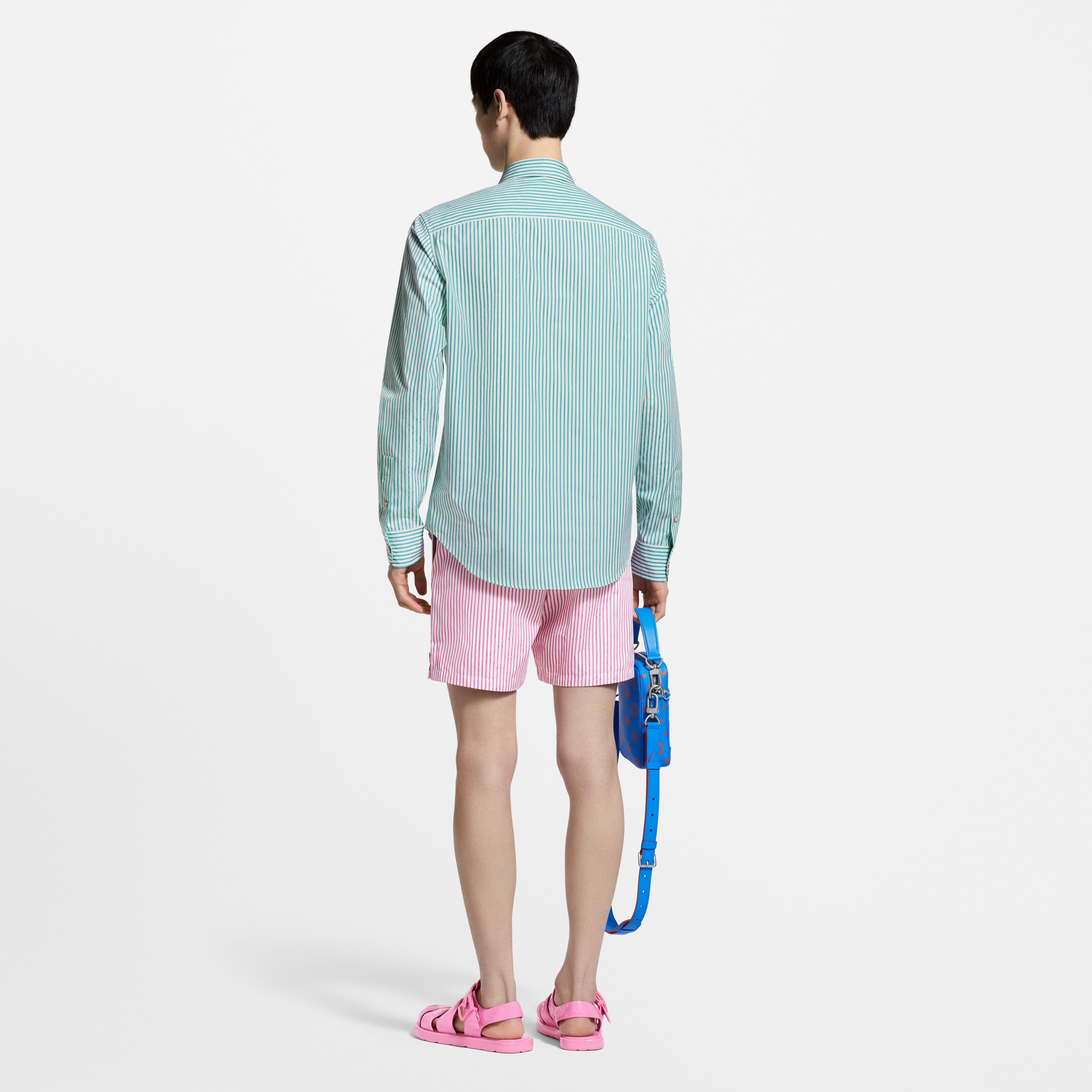  Ready-to-Wear Pants Monogram Striped Casual Shorts | Louis Vuitton ® (Product zoom)