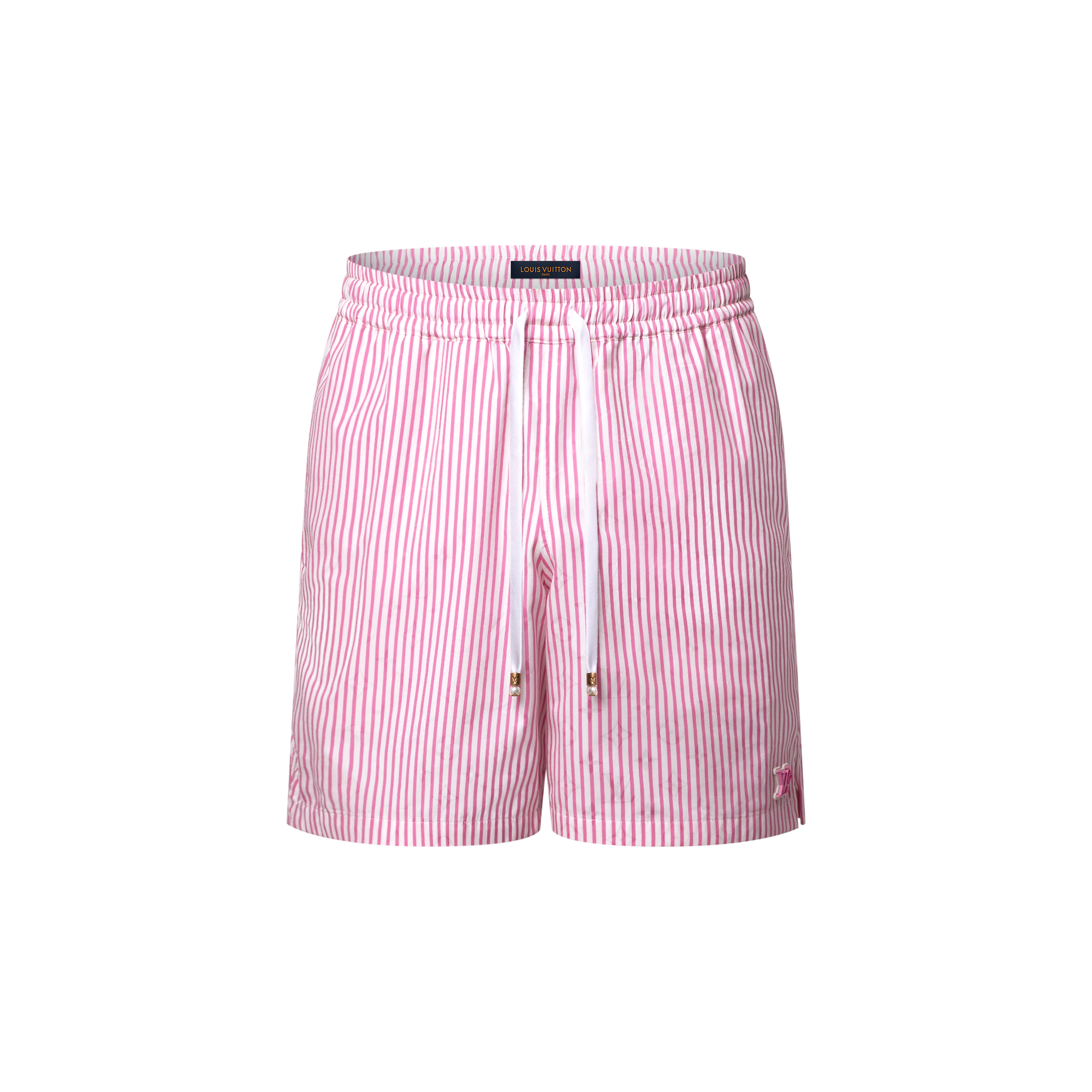 Monogram Striped Casual Shorts