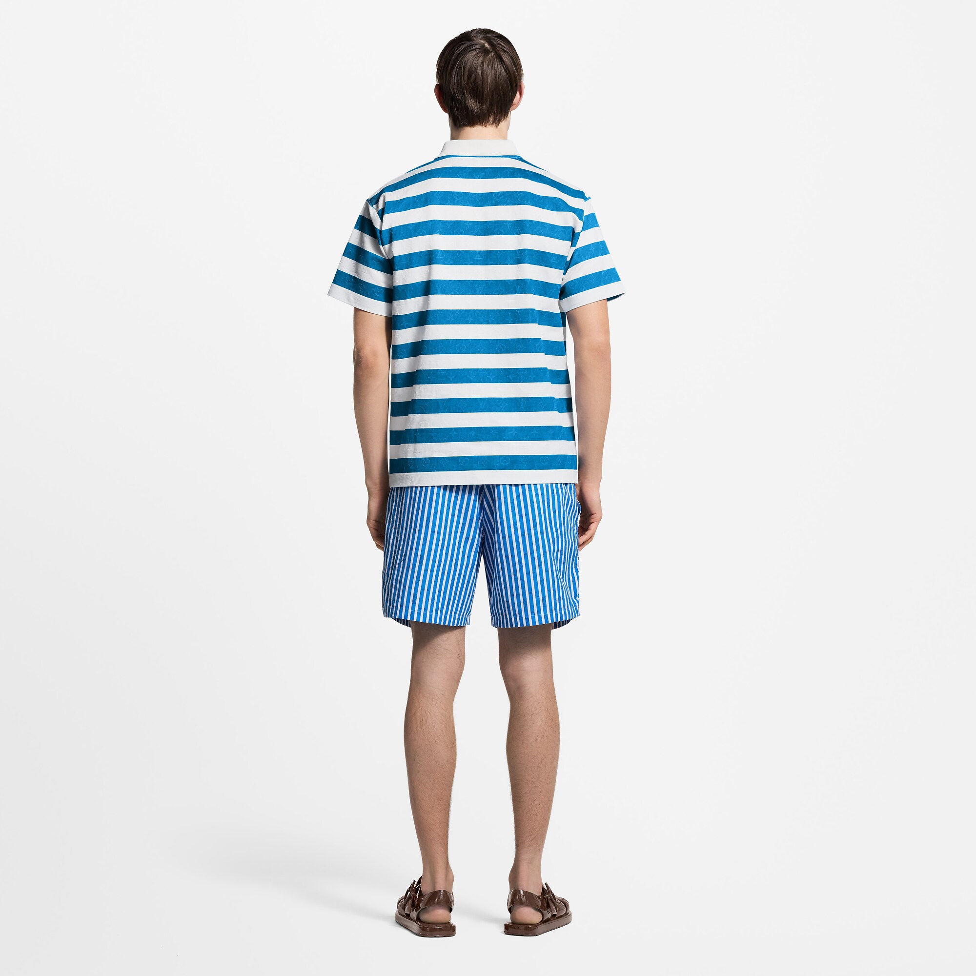 Monogram Striped Polo Shirt