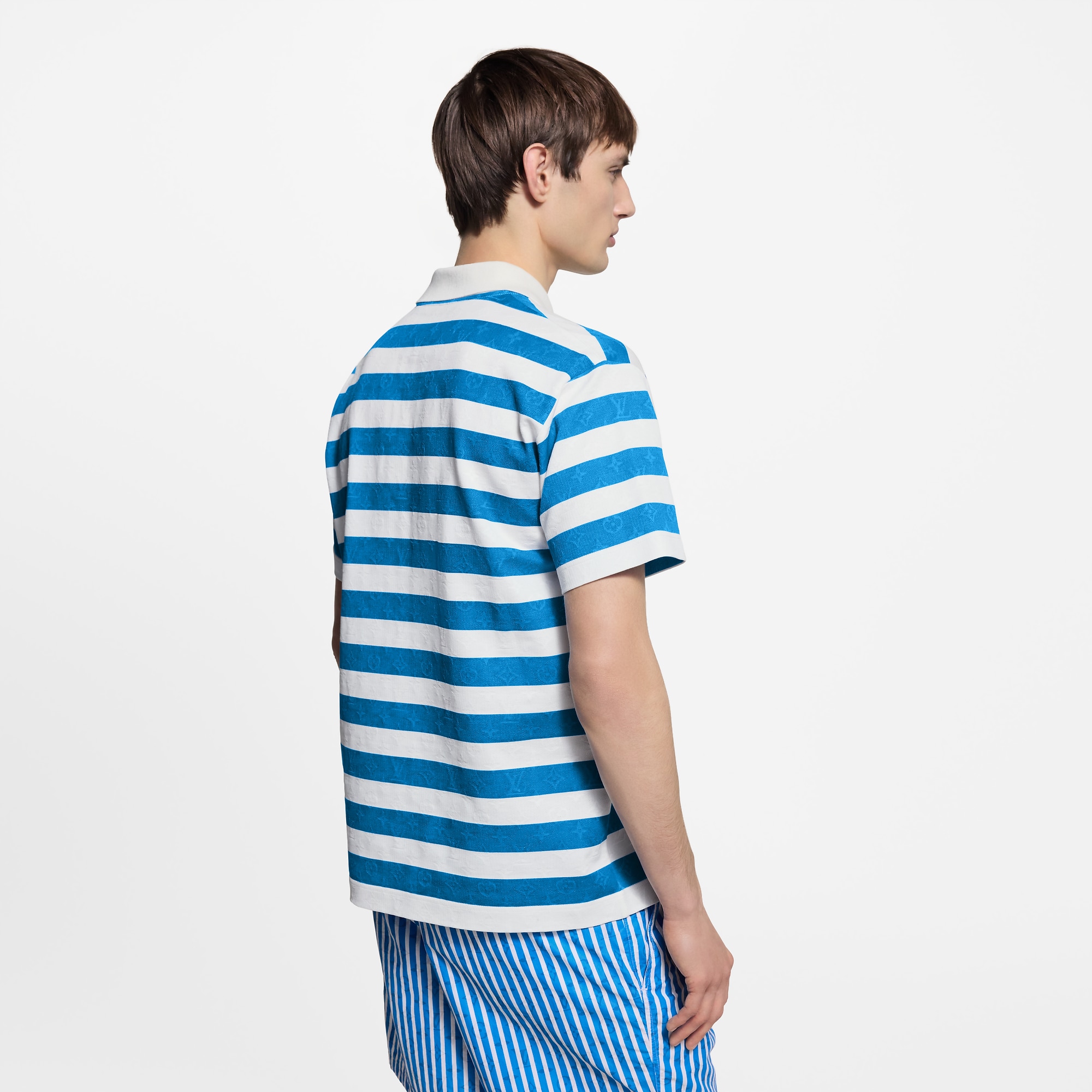 Monogram Striped Polo Shirt