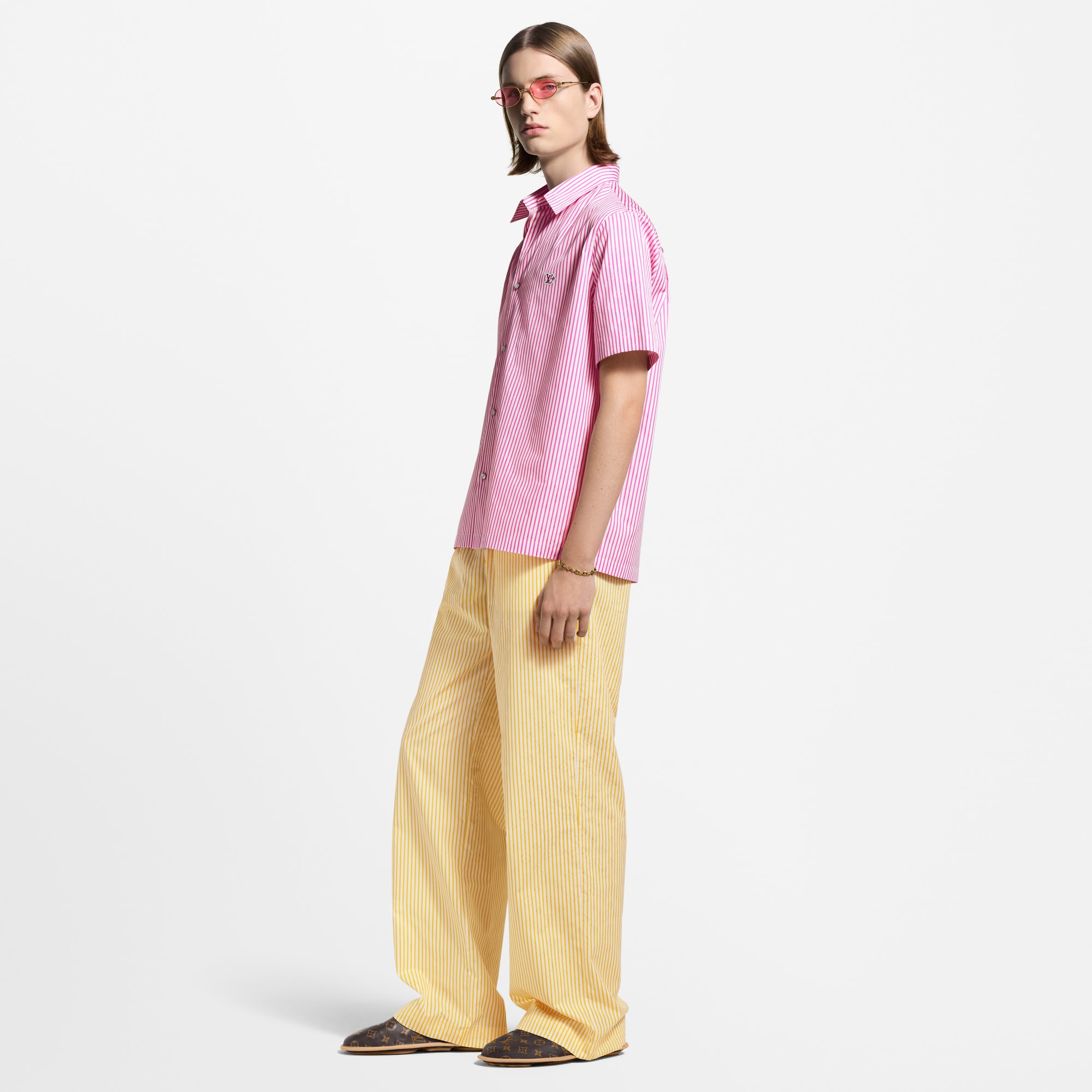  Ready-to-Wear Shirts Monogram Striped Short-Sleeved Shirt | Louis Vuitton ® (Product zoom)