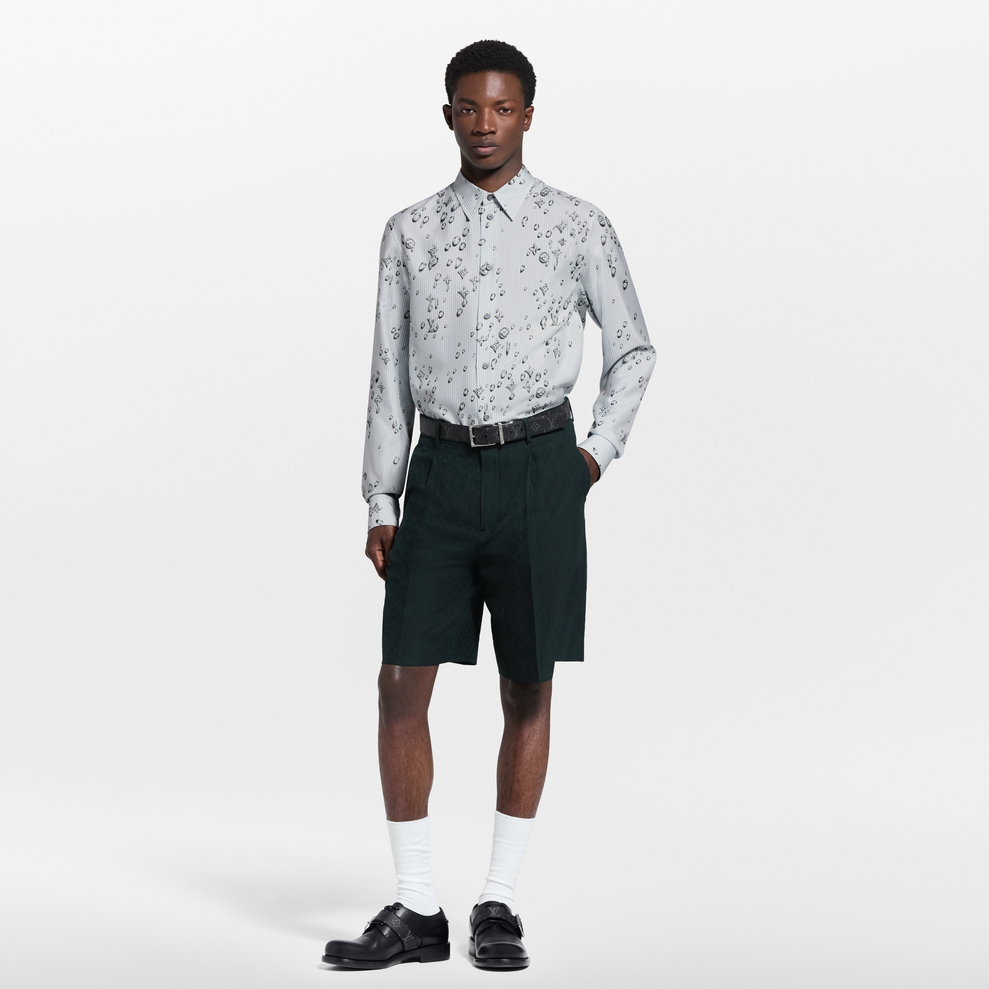  Ready-to-Wear Shirts Monogram Striped Silk Shirt | Louis Vuitton ® (Product zoom)