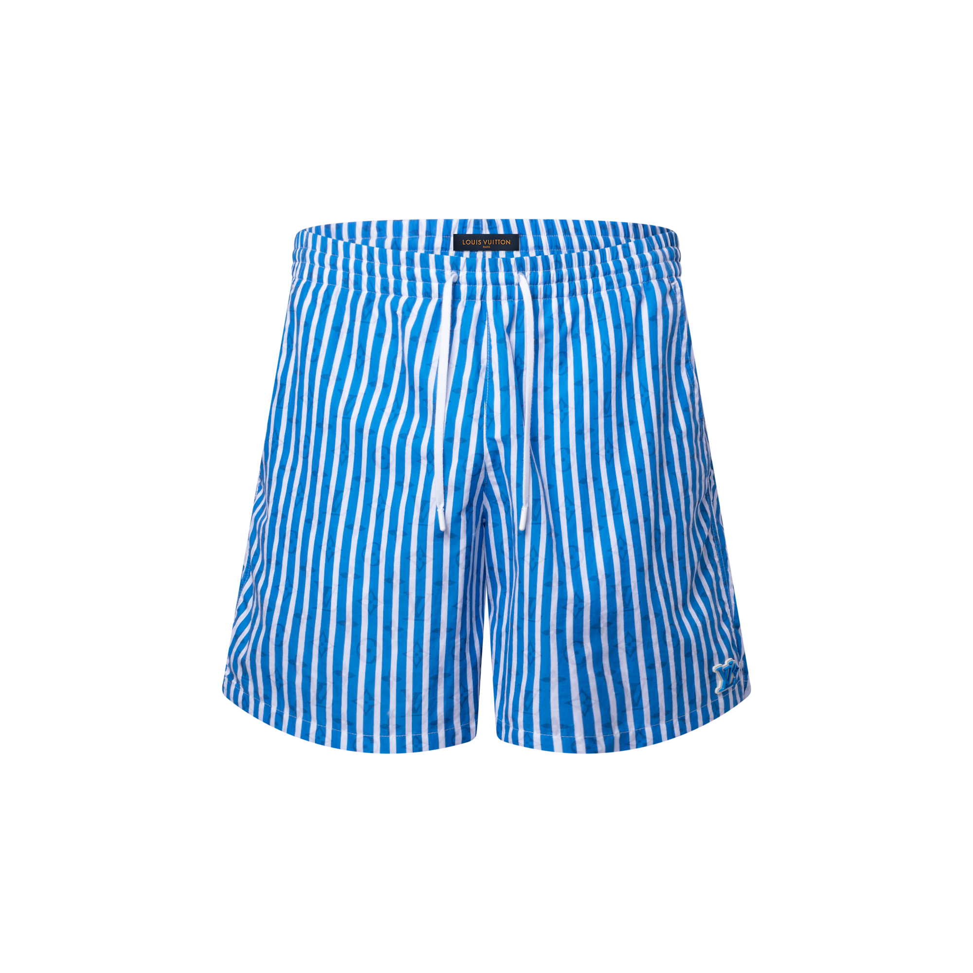 Monogram Striped Swim Shorts