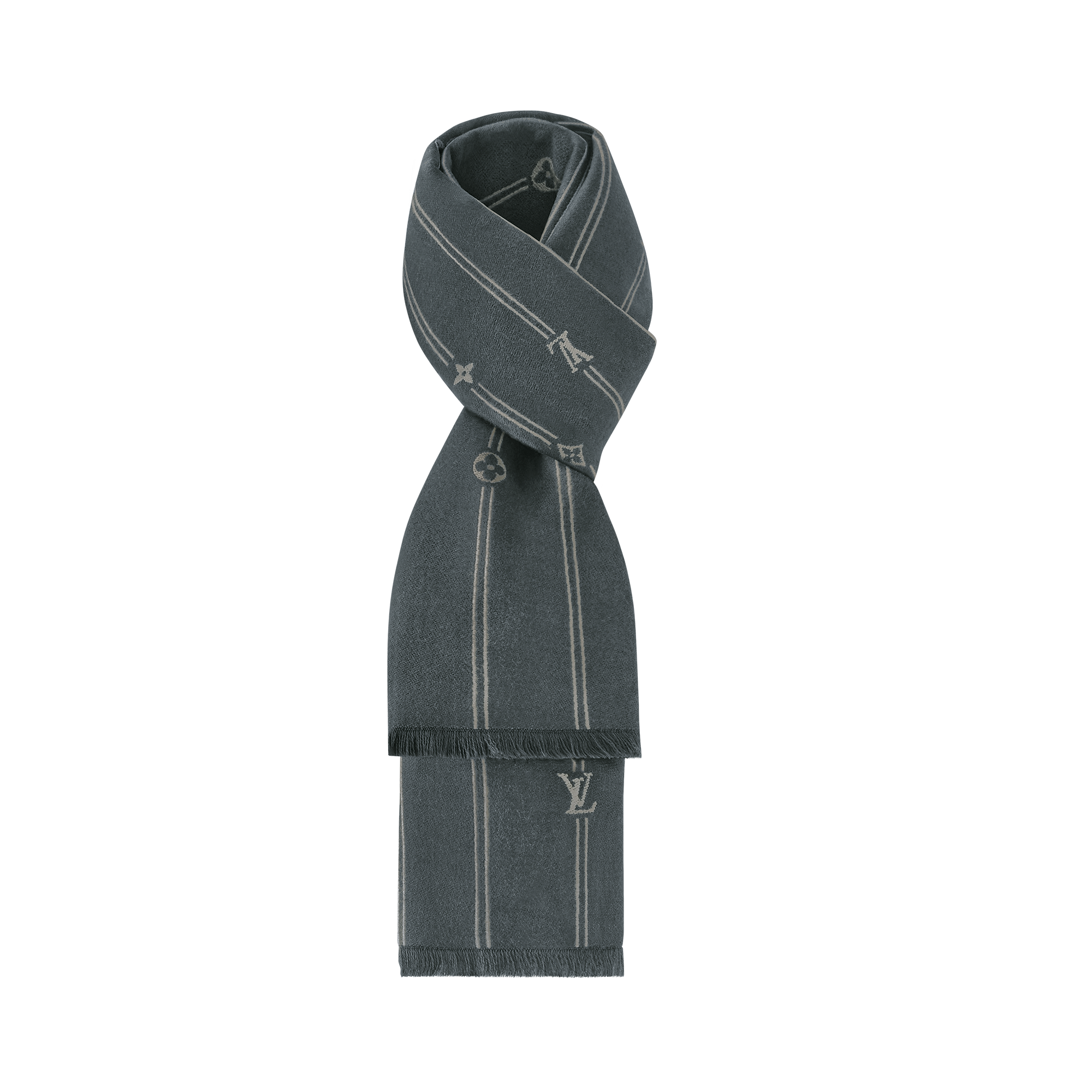 Monogram Stripes Scarf