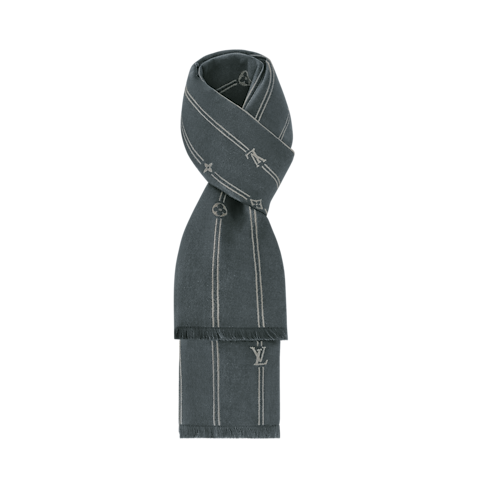 S00 Accessories Scarves Monogram Stripes Scarf | Louis Vuitton ® (Product zoom)