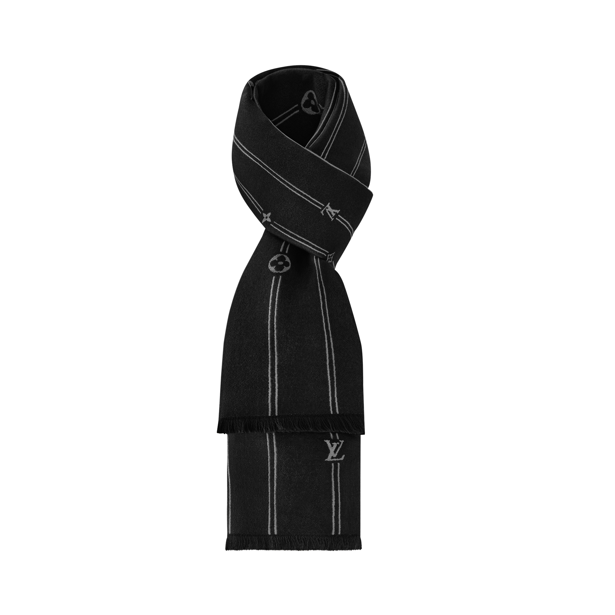 S00 Accessories Scarves Monogram Stripes Scarf | Louis Vuitton ® (Product zoom)