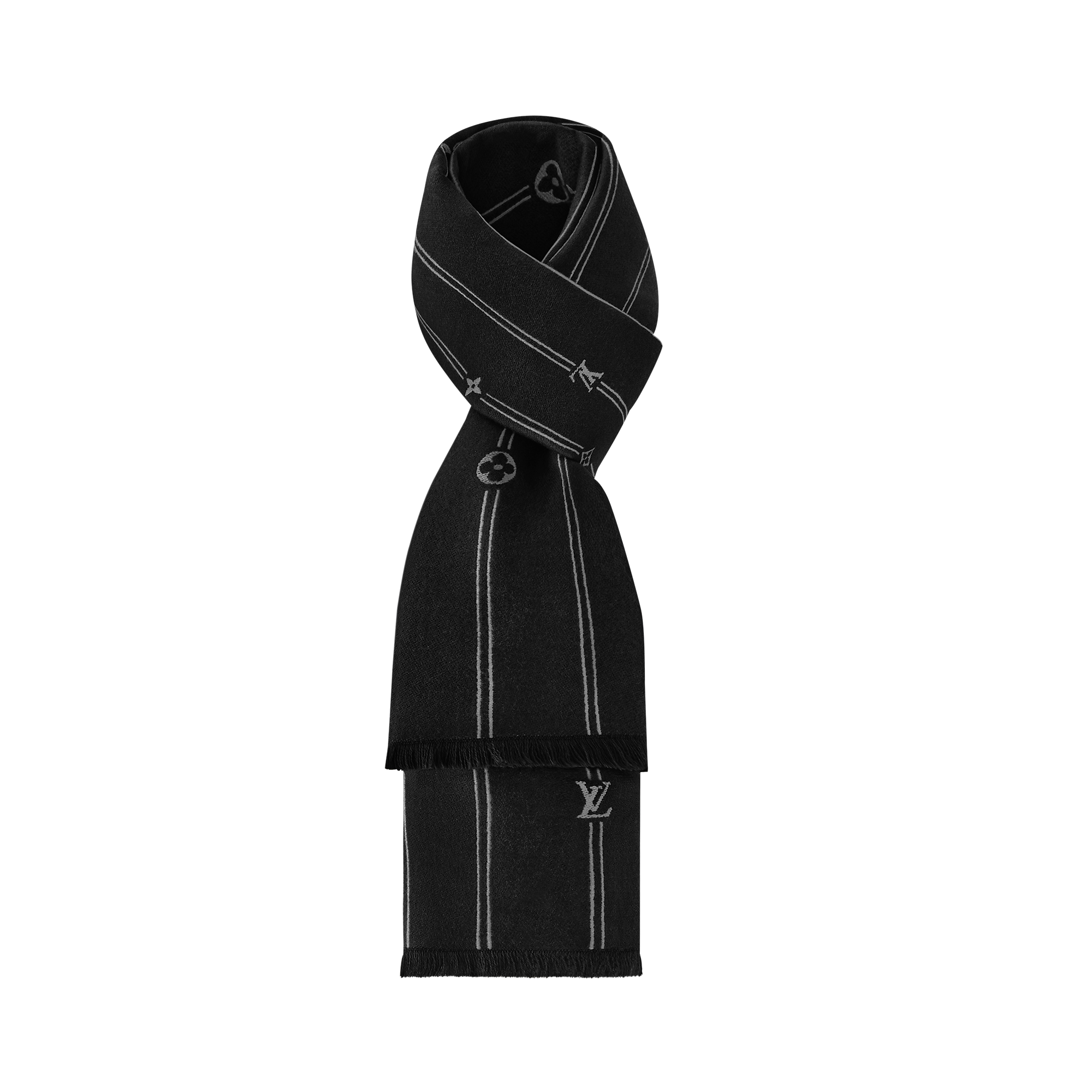 Monogram Stripes Scarf