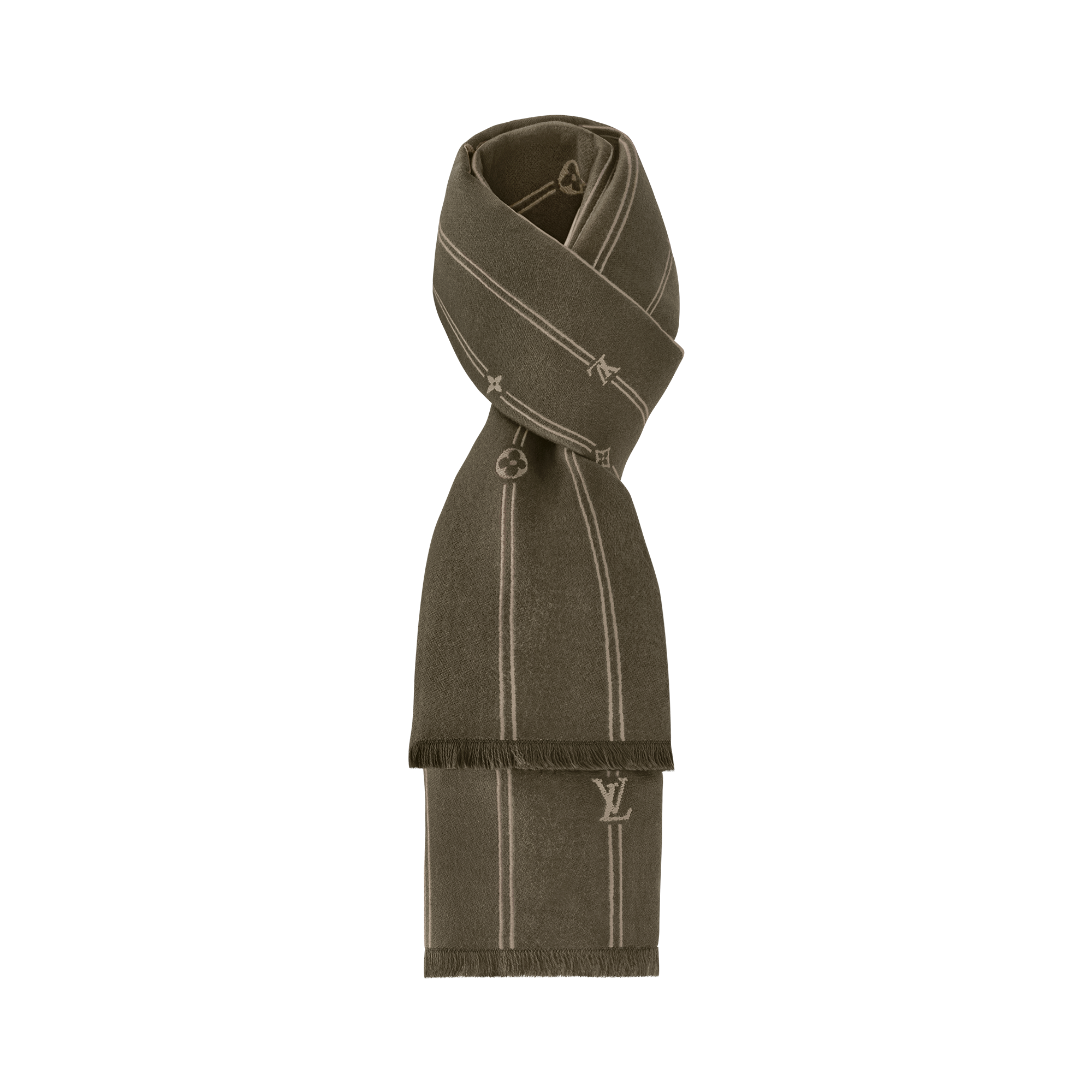 S00 Accessories Scarves Monogram Stripes Scarf | Louis Vuitton ® (Product zoom)