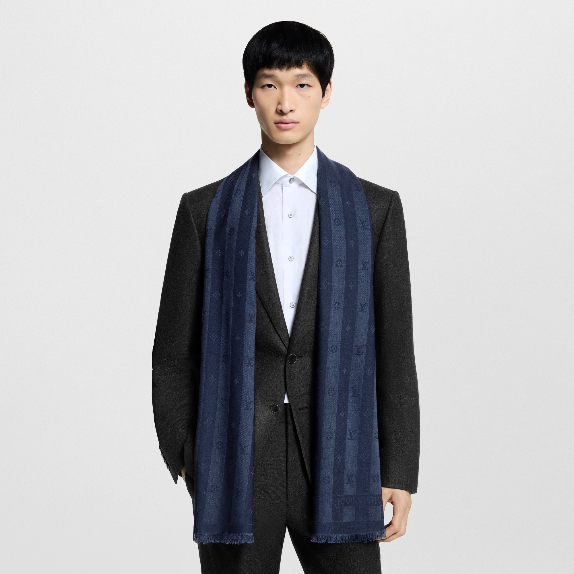 S00 Accessories Scarves Monogram Stripy Stole | Louis Vuitton ® (Product zoom)