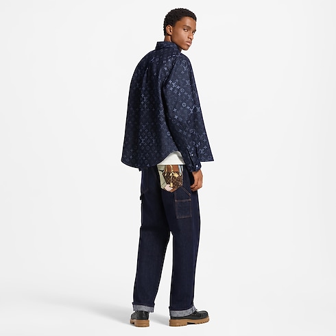 Monogram Surplus Lasered Denim Shirt Ambiance View