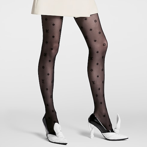 S00 Accessories Hats and Gloves Monogram Takeover Tights | Louis Vuitton ® (Product zoom)