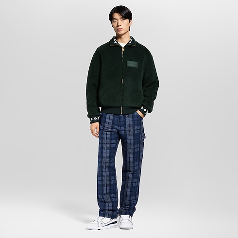 Ready-to-Wear Denim Monogram Tartan Denim Pants | Louis Vuitton ® (Product zoom)