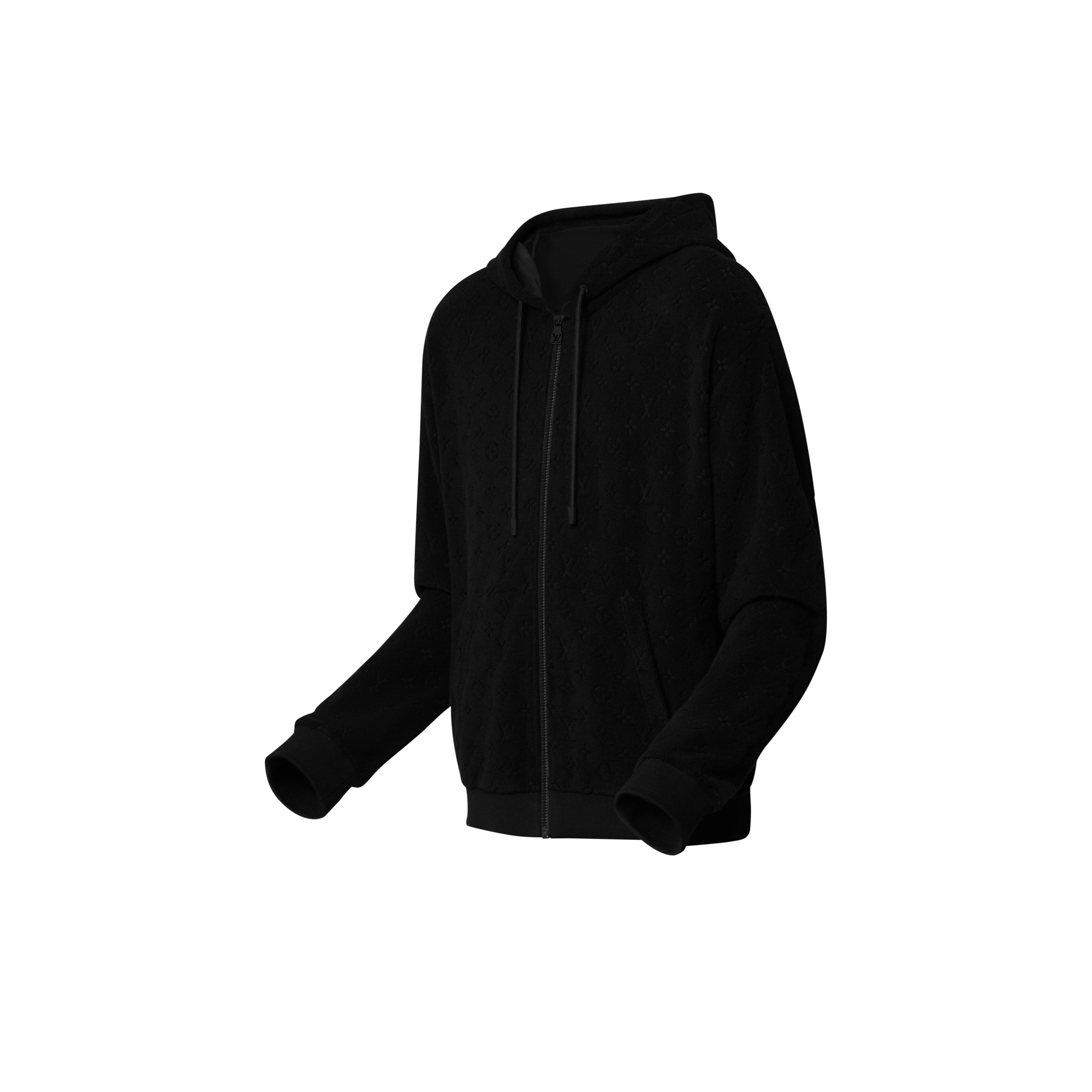 Ready-to-Wear All Ready-to-Wear Monogram Terry Zip-Through Hoodie | Louis Vuitton ® (Product zoom)