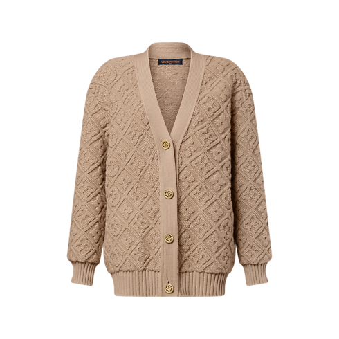 Ready-to-Wear Knitwear Monogram Toweling Cardigan | Louis Vuitton ® (Product zoom)