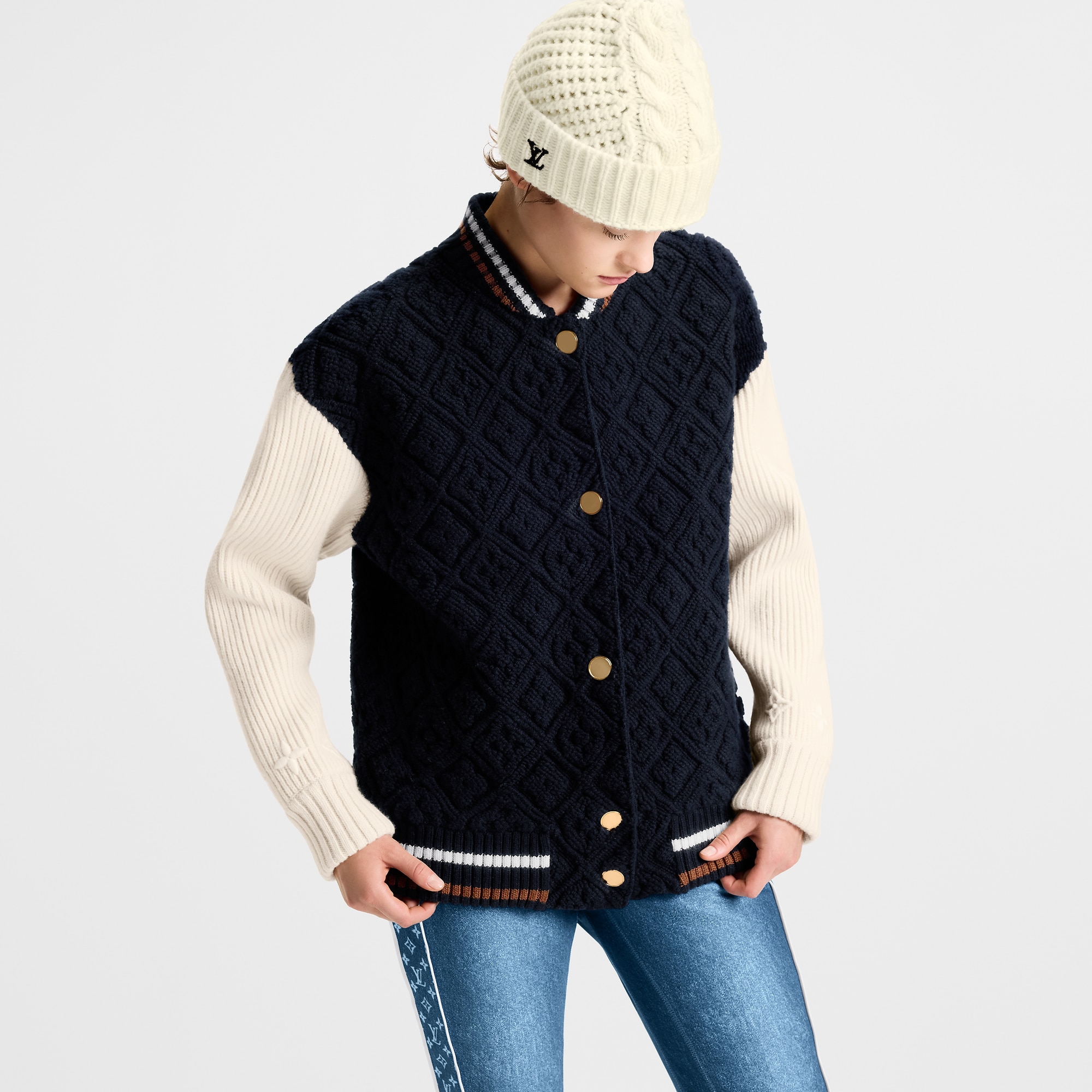 Monogram Toweling Varsity Jacket