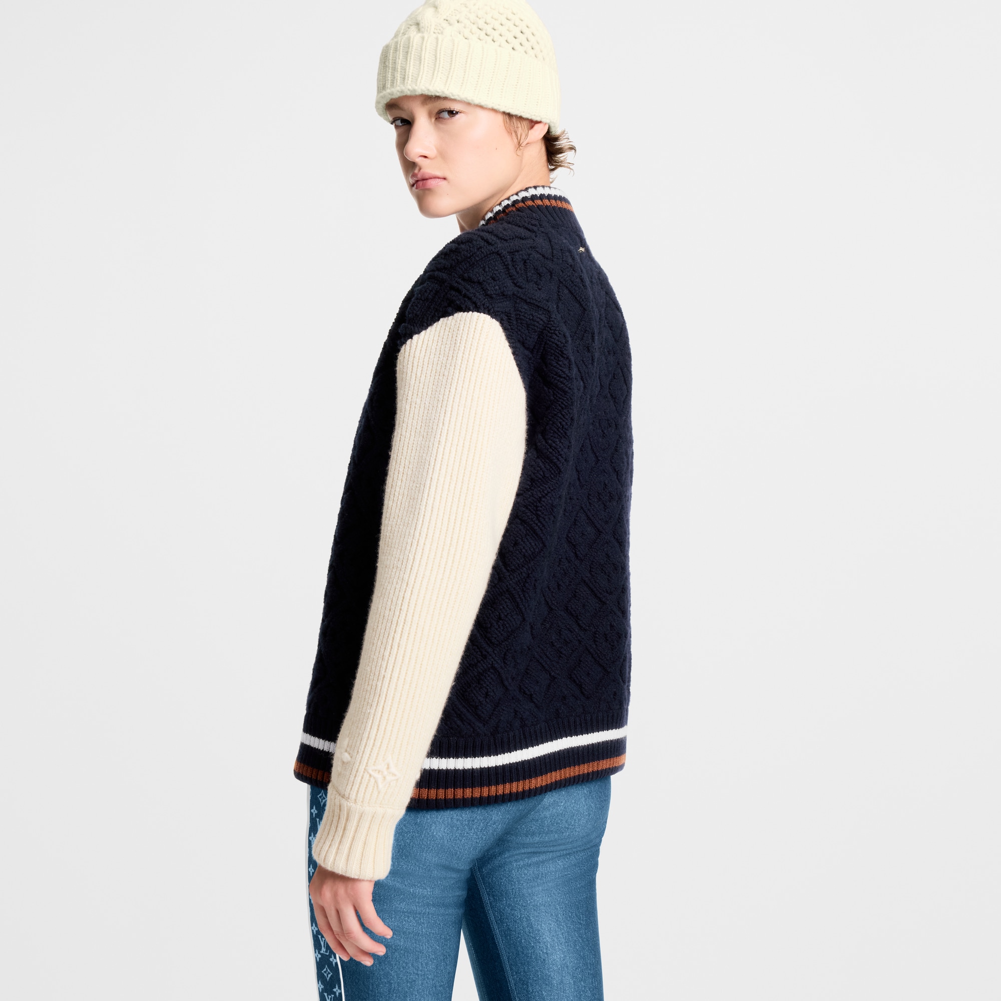 Ready-to-Wear Coats and Jackets Monogram Toweling Varsity Jacket | Louis Vuitton ® (Product zoom)