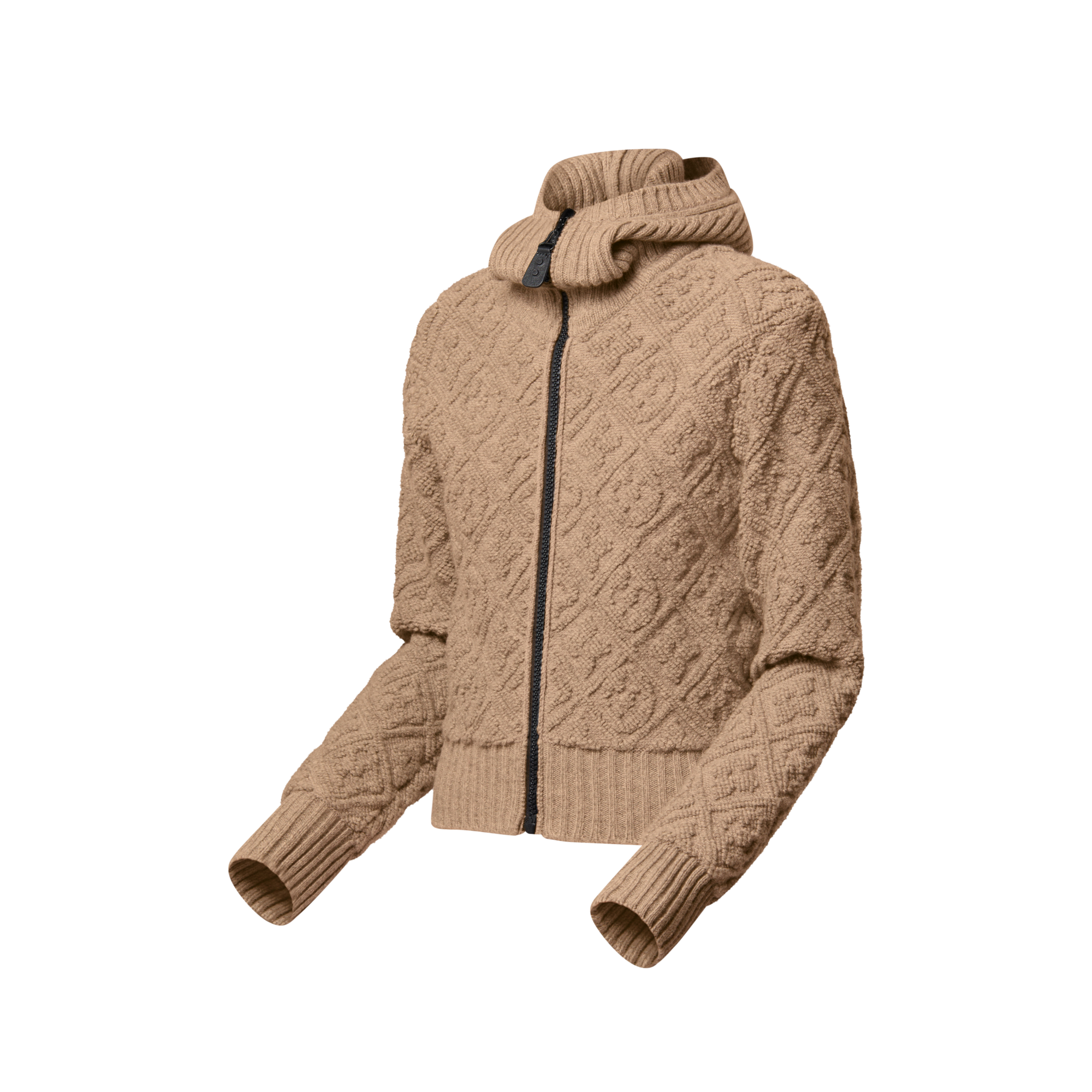  Ready-to-Wear Tops Monogram Toweling Zip-Up Hoodie | Louis Vuitton ® (Product zoom)