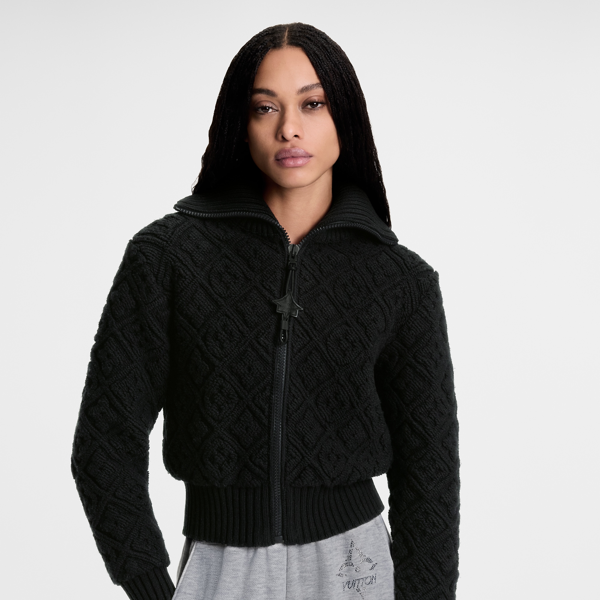 Monogram Toweling Zip-Up Jacket