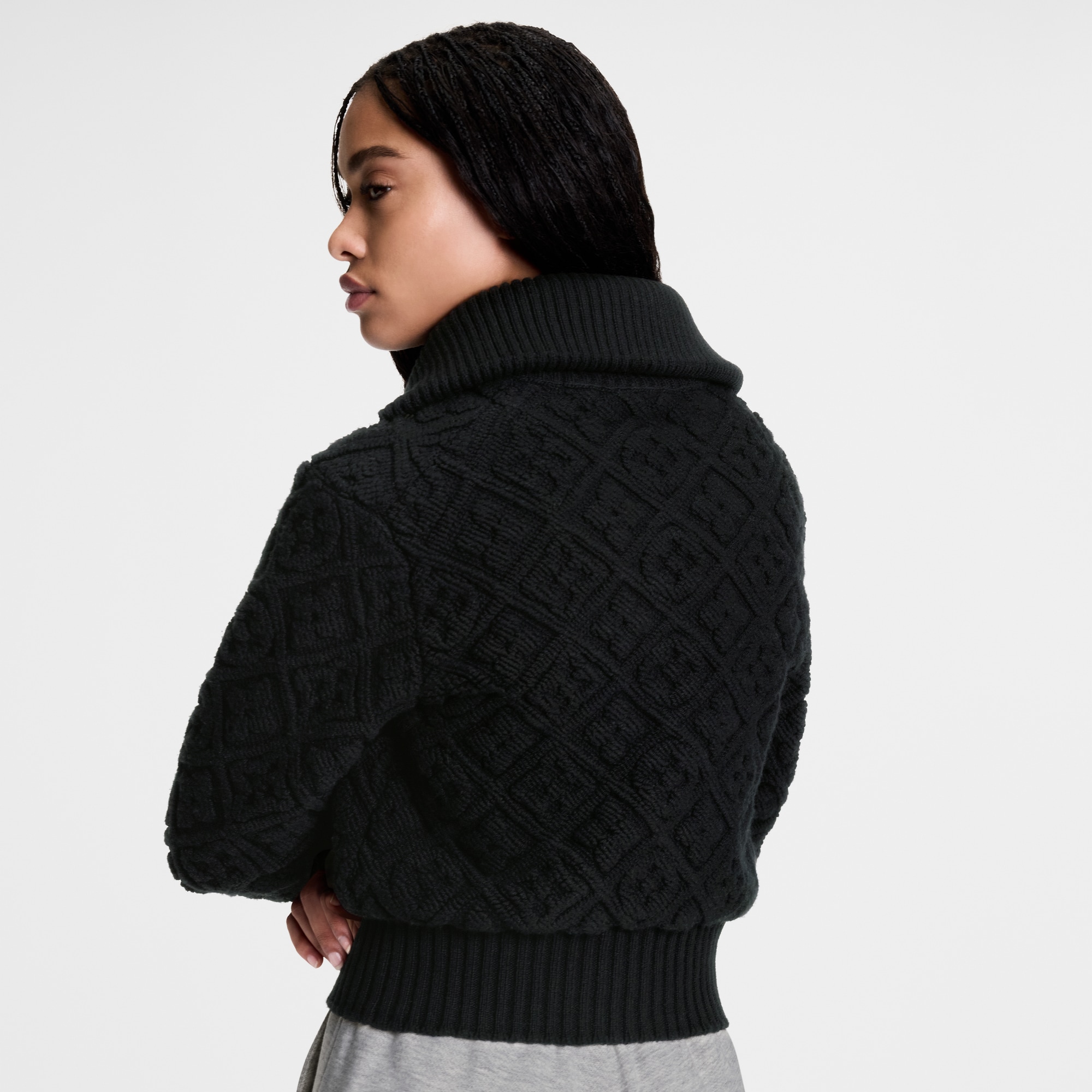  Ready-to-Wear Knitwear Monogram Toweling Zip-Up Jacket | Louis Vuitton ® (Product zoom)