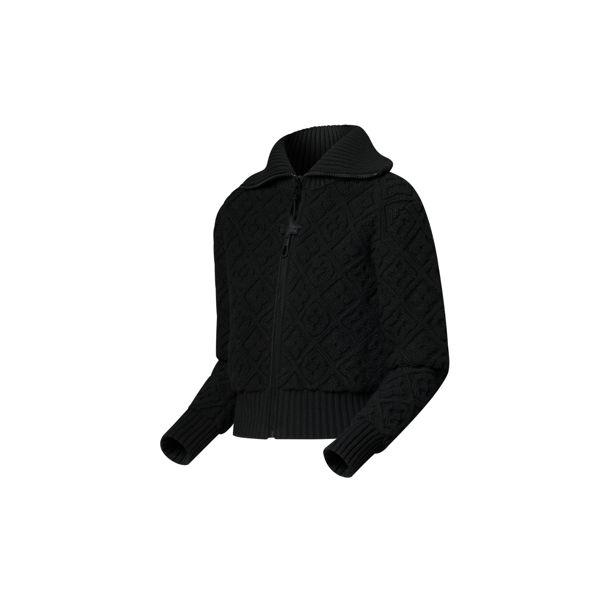  Ready-to-Wear Knitwear Monogram Toweling Zip-Up Jacket | Louis Vuitton ® (Product zoom)