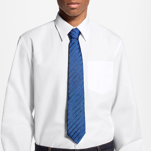 Monogram Varsity Tie Cropped Worn View