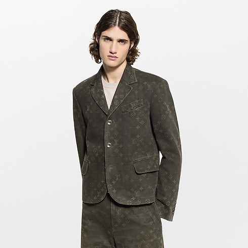 Ready-to-Wear Coats and Outerwear Monogram Waxed Denim Jacket | Louis Vuitton ® (Product zoom)