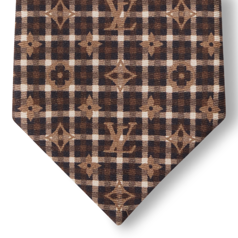 S00 Accessories All Accessories Monogram Windowpane Tie | Louis Vuitton ® (Product zoom)