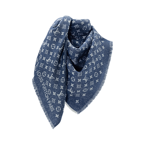 S00 Accessories Shawls and Stoles My Daily Denim Shawl | Louis Vuitton ® (Product zoom)