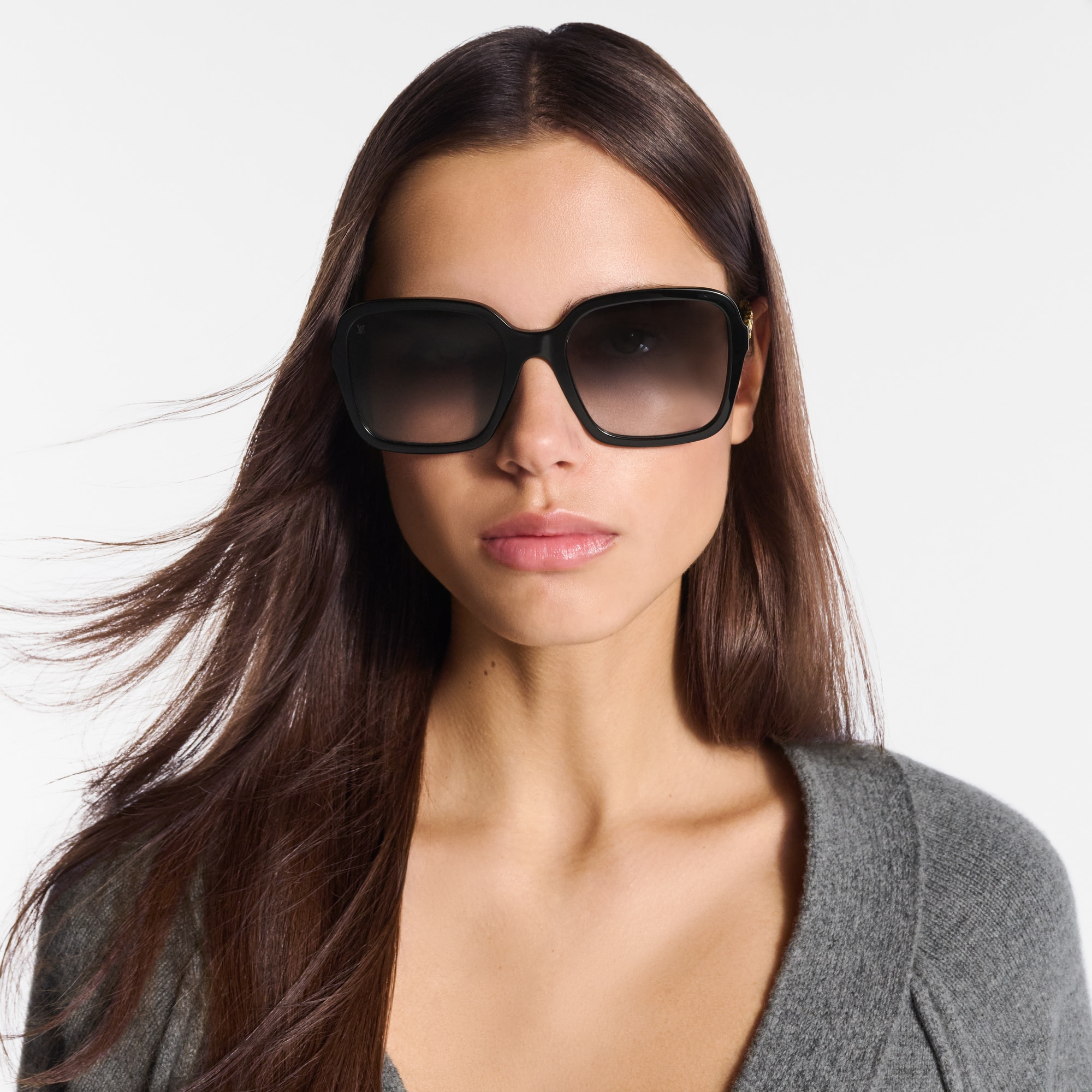 S00 Accessories Sunglasses My LV Chain Braided Maxi Square Sunglasses | Louis Vuitton ® (Product zoom)