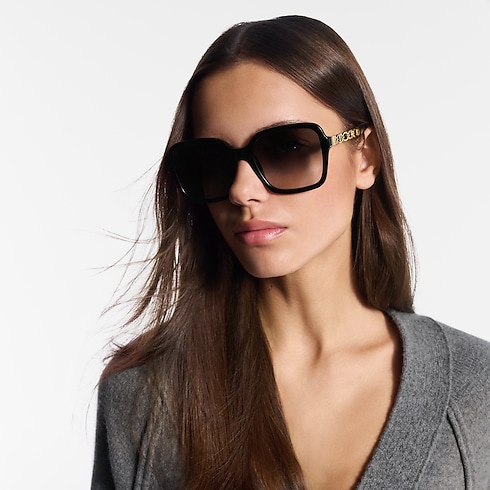 S00 Accessories Eyewear My LV Chain Braided Maxi Square Sunglasses | Louis Vuitton ® (Product zoom)